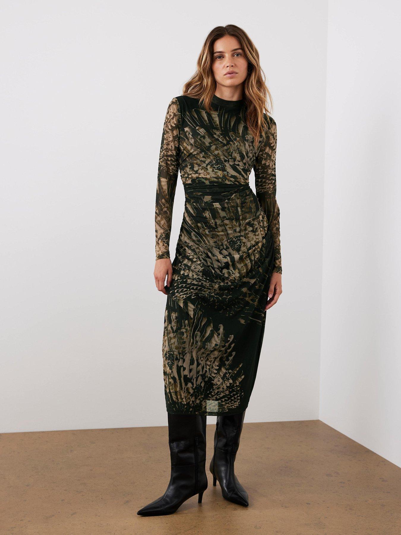 AHSEN ELEGANT BRODERIE DRESS - MINT