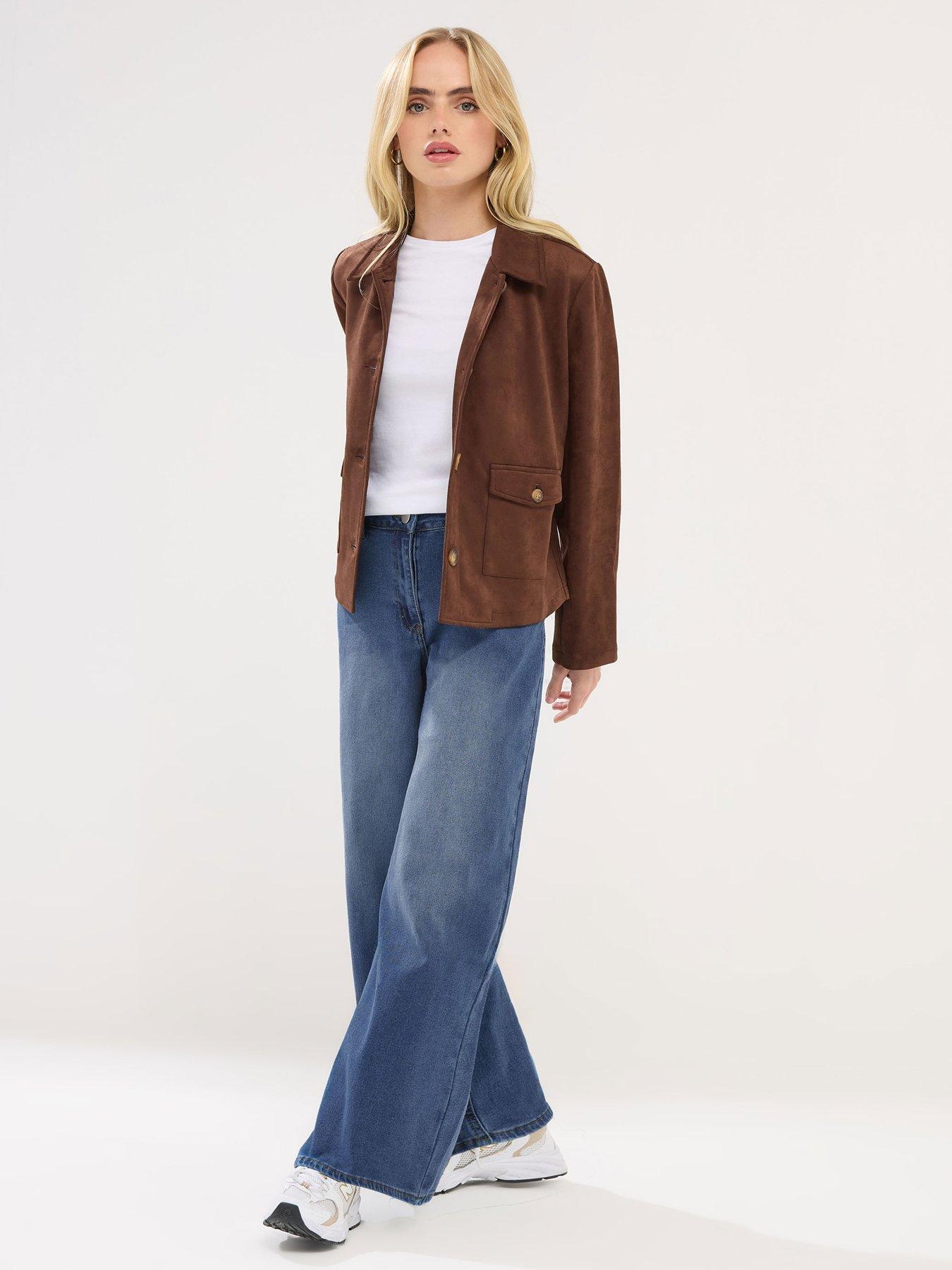 PixieGirl Petite Stretch Palazzo Jeans - Blue