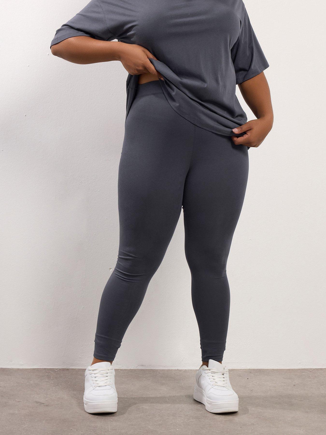 Yours Curve Deep Legging - Grey