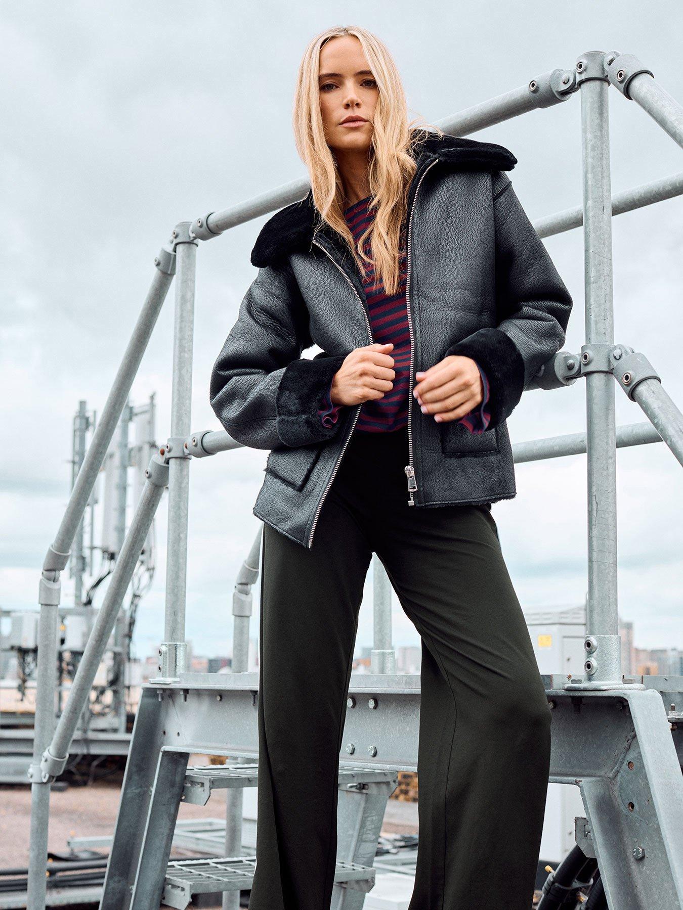 long-tall-sally-faux-fur-trim-zip-through-jacket-black