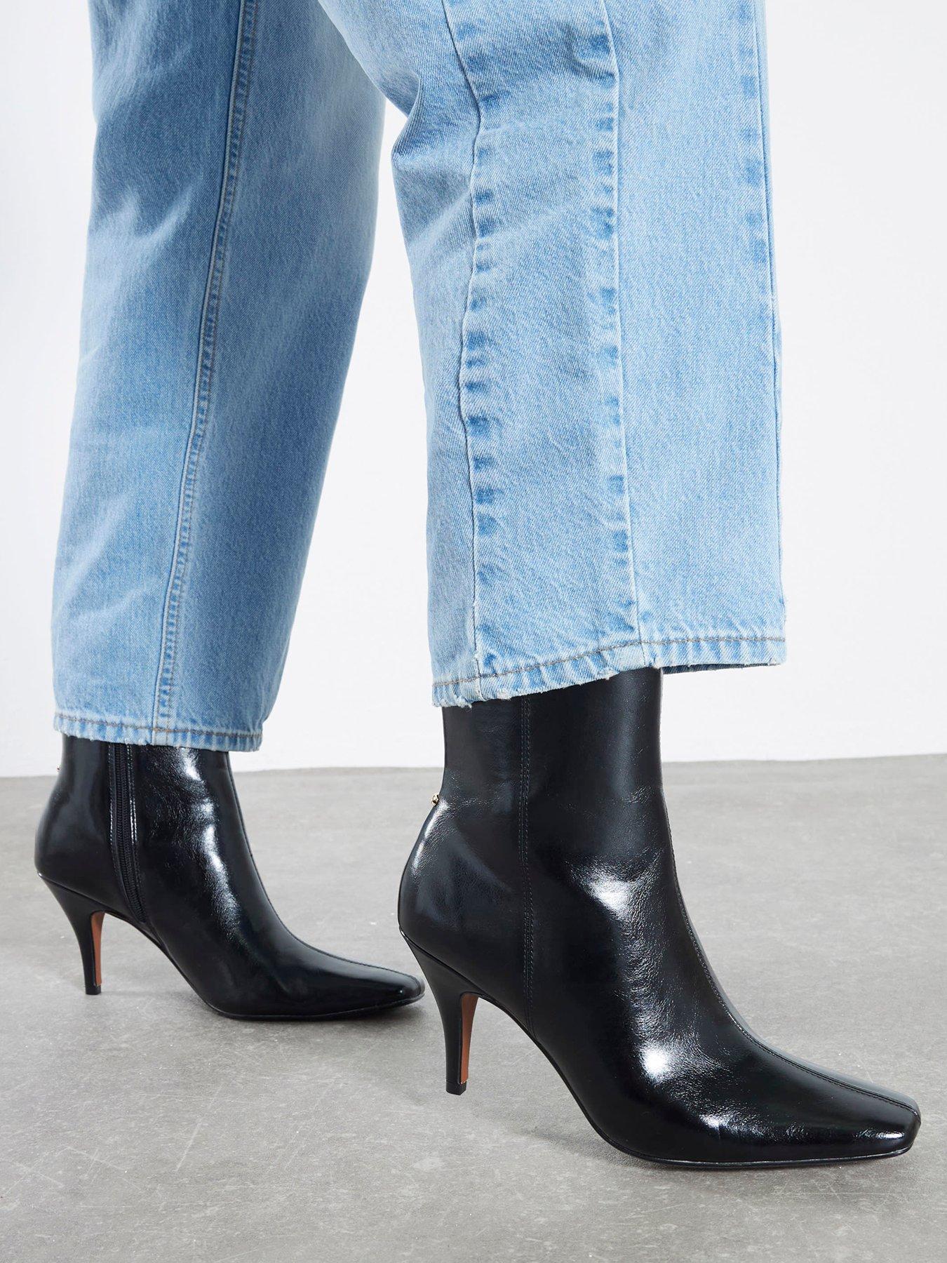 river-island-chisel-toe-heeled-ankle-boot-black