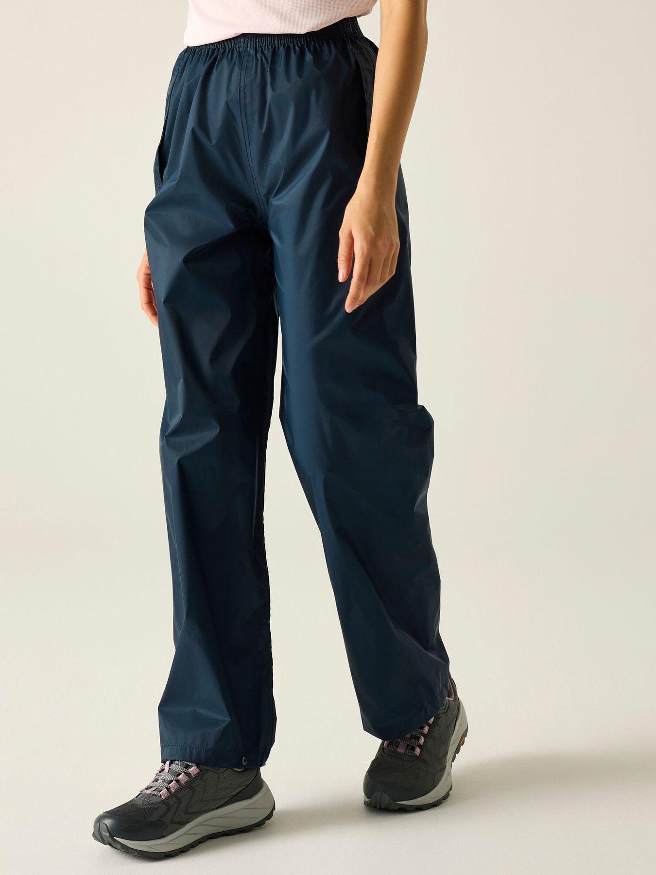Regatta Womens Pack It Over Trousers, Navy, Size Xl, Women