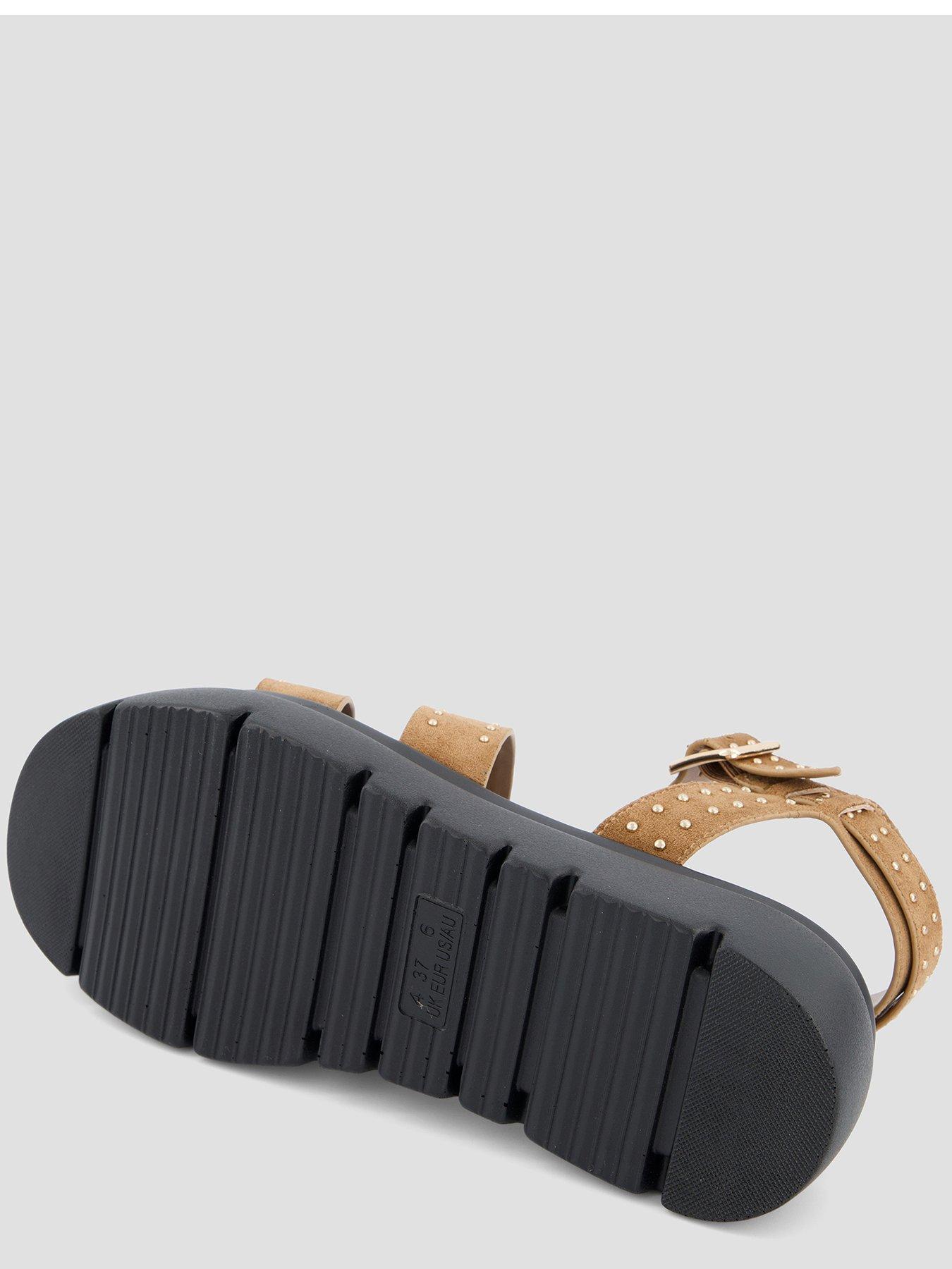 Image 4 of 6 of The Very Collection Studded Gladiator Chunky Sandal - Brown