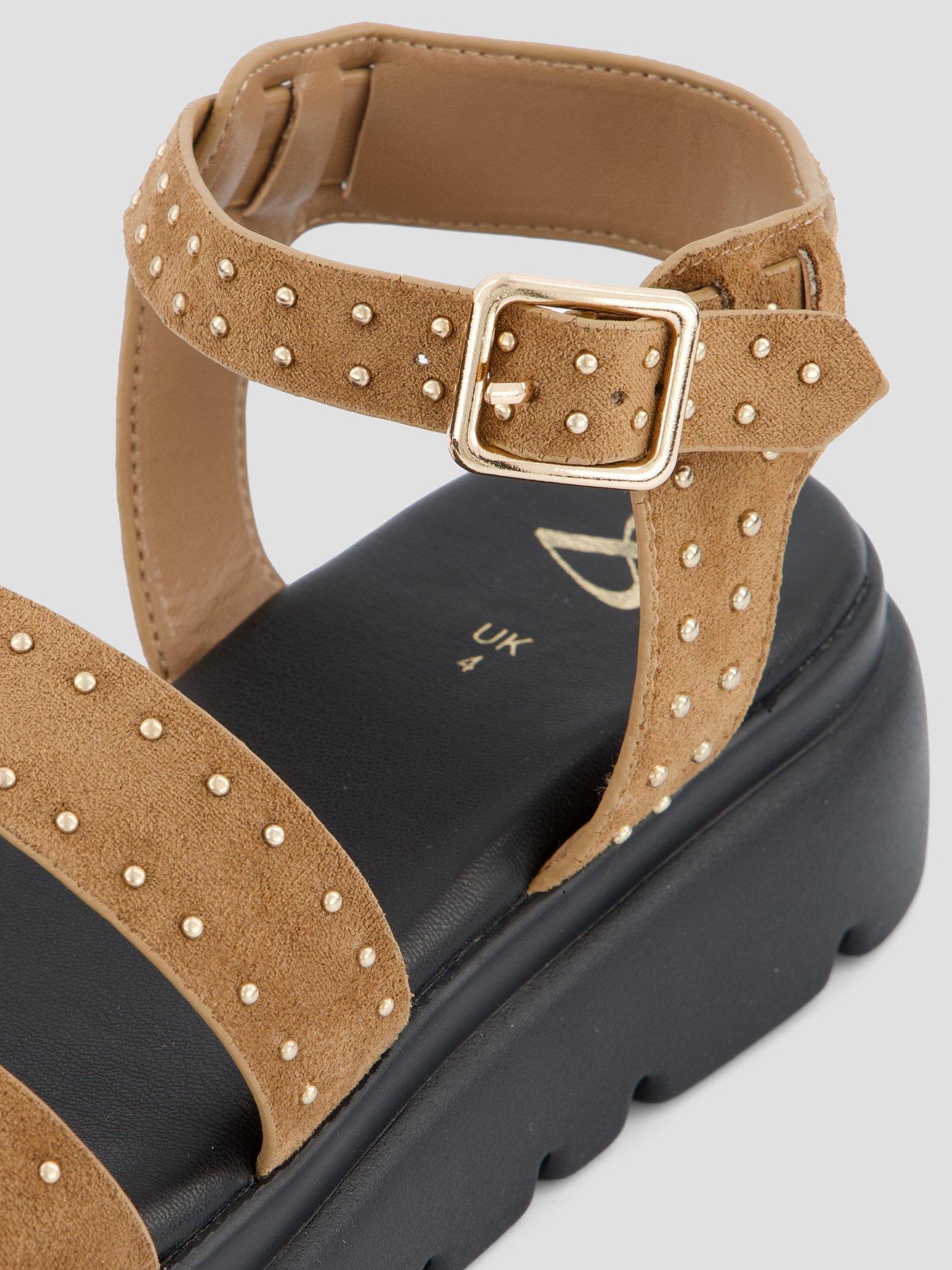 Image 5 of 6 of The Very Collection Studded Gladiator Chunky Sandal - Brown