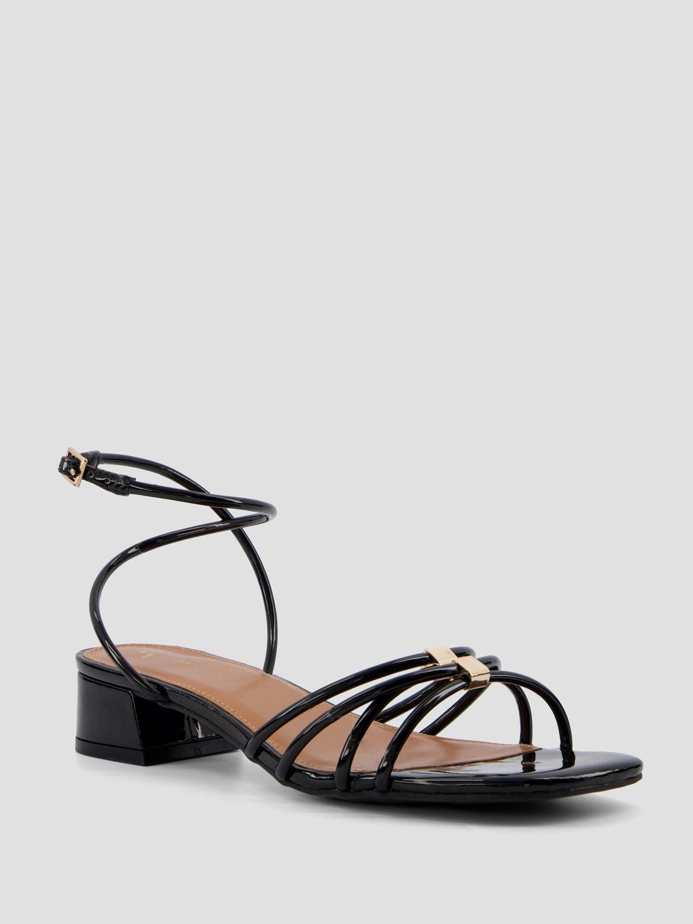 Image 6 of 7 of The Very Collection Strappy Block Heel Sandal - Black