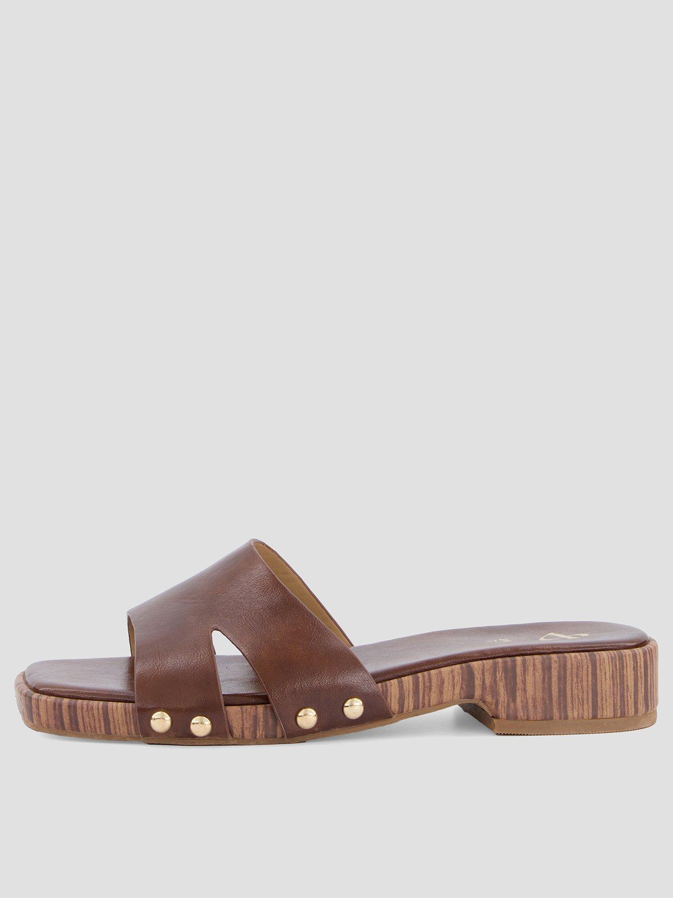The Very Collection Clog Slider - Brown
