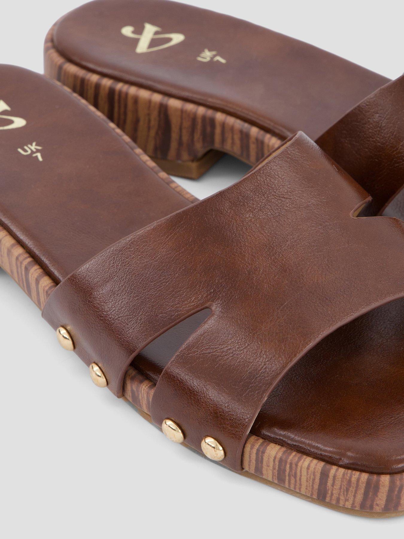 Image 5 of 7 of The Very Collection Clog Slider - Brown