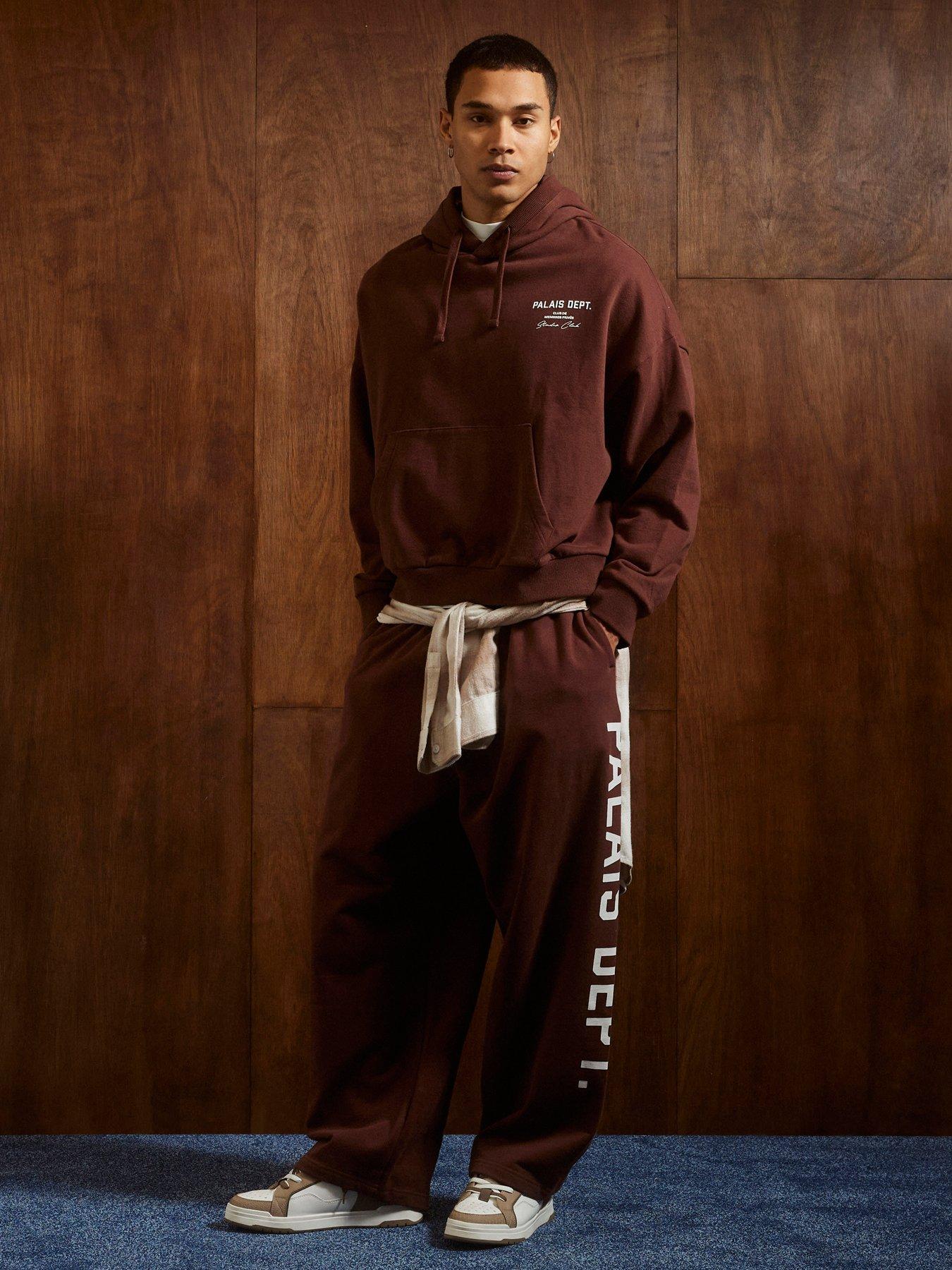 Image 3 of 4 of River Island Palais Dept Hoodie - Dark Brown