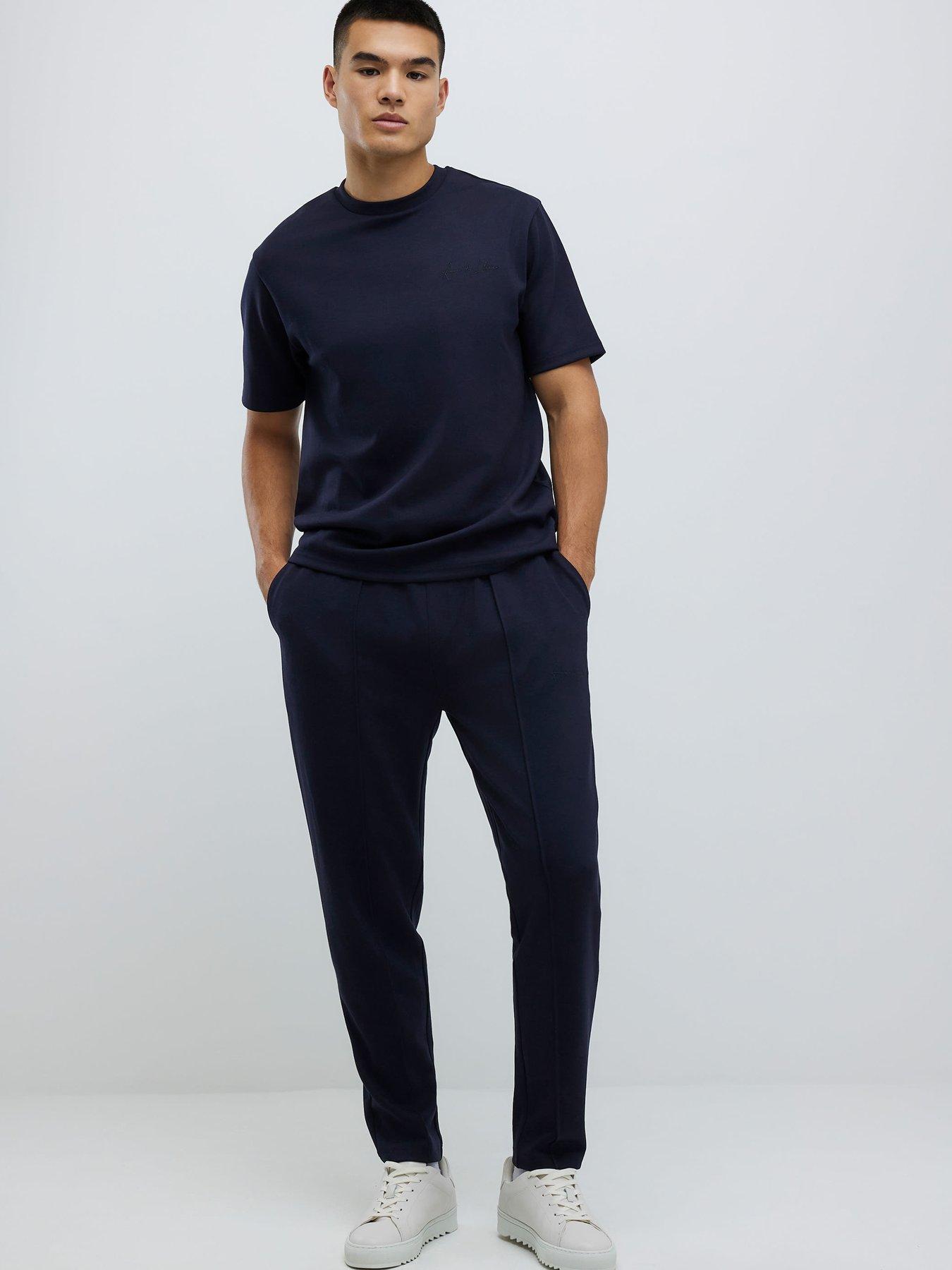 River Island River Island Slim Interlock Pintuck Joggers