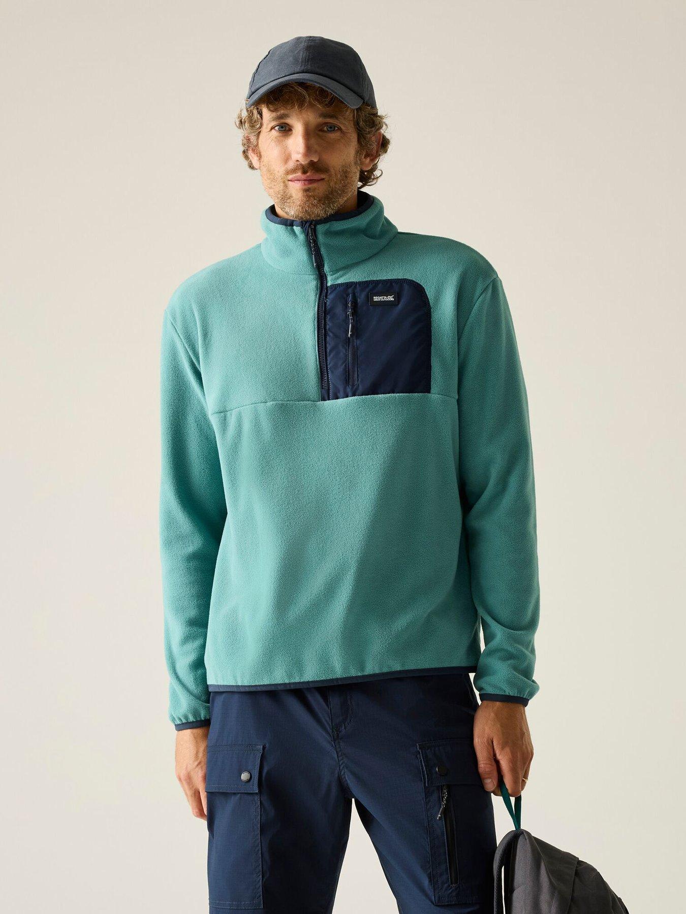 Regatta Mens Frankie Half Zip Fleece, Green, Size 2Xl, Men
