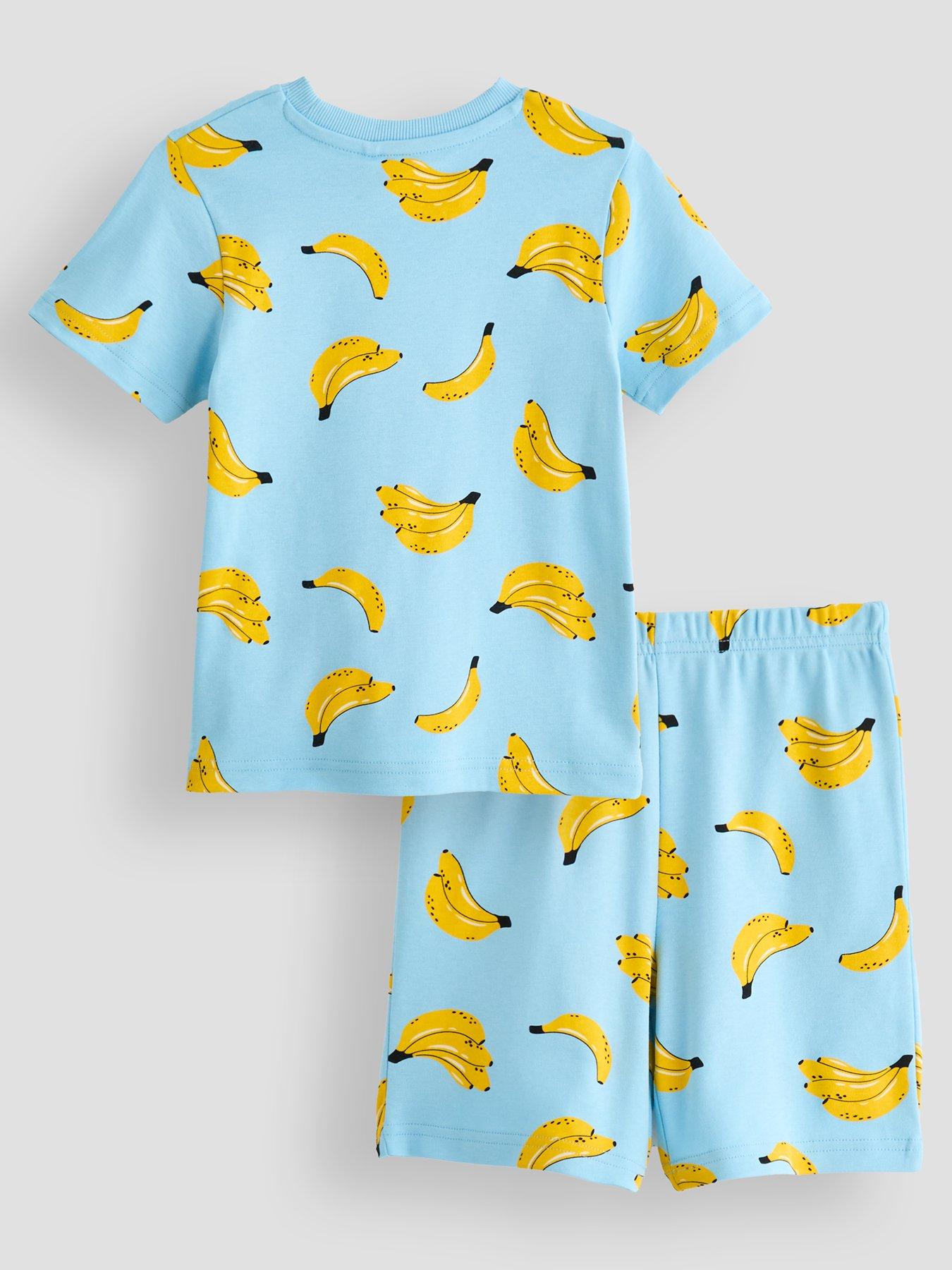 Image 2 of 4 of The Very Collection Boys Fruit Print Pyjama Short Set - Blue