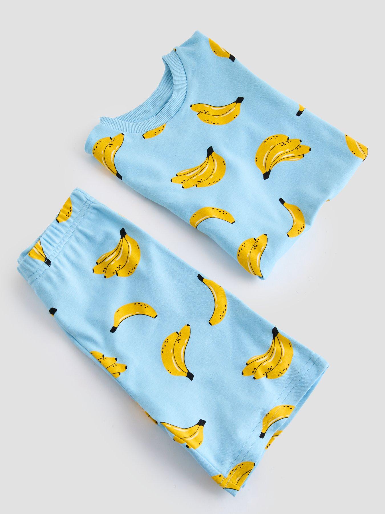 Image 4 of 4 of The Very Collection Boys Fruit Print Pyjama Short Set - Blue