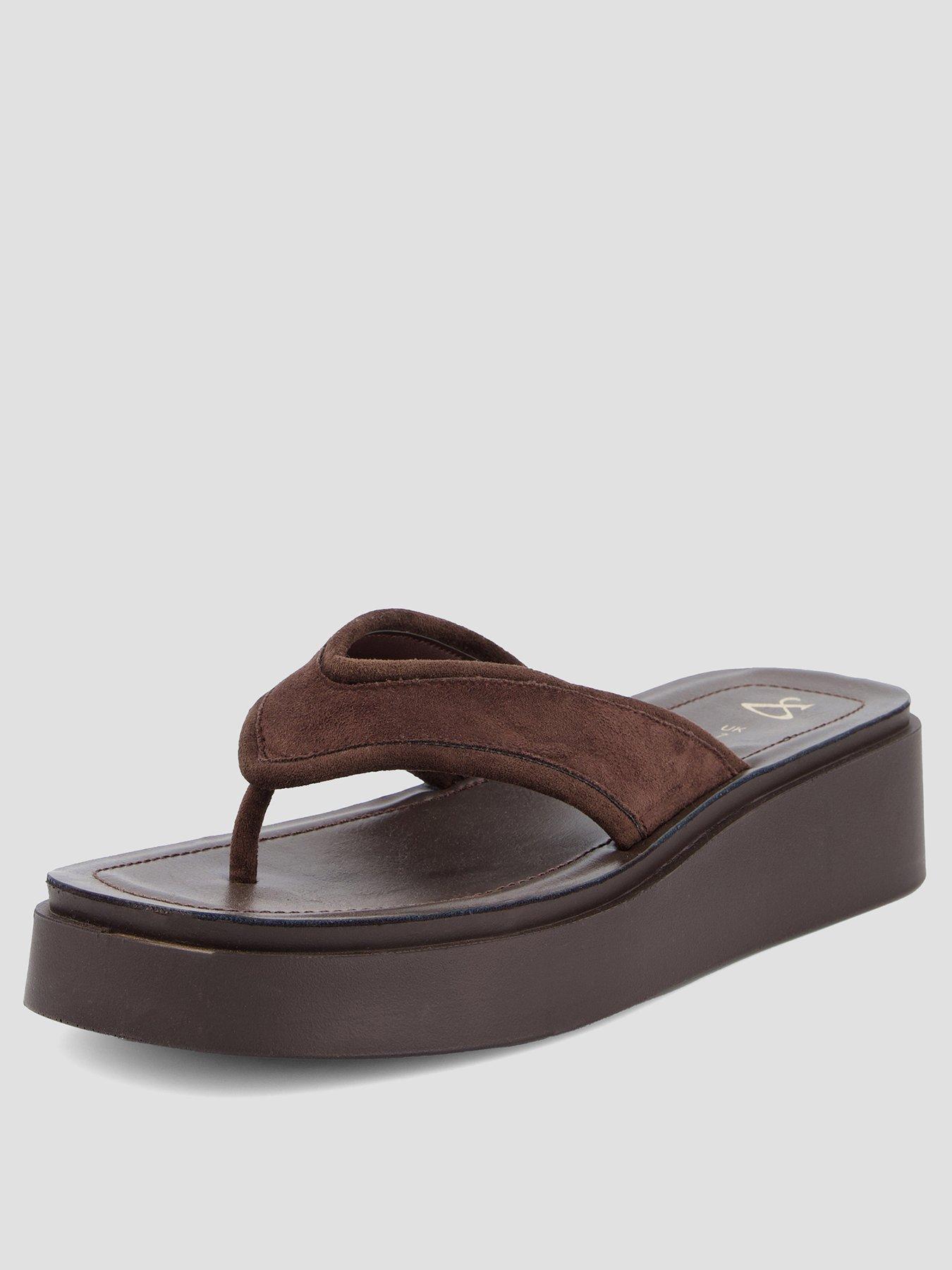Image 2 of 7 of The Very Collection Wedge Toe Thong Sandal