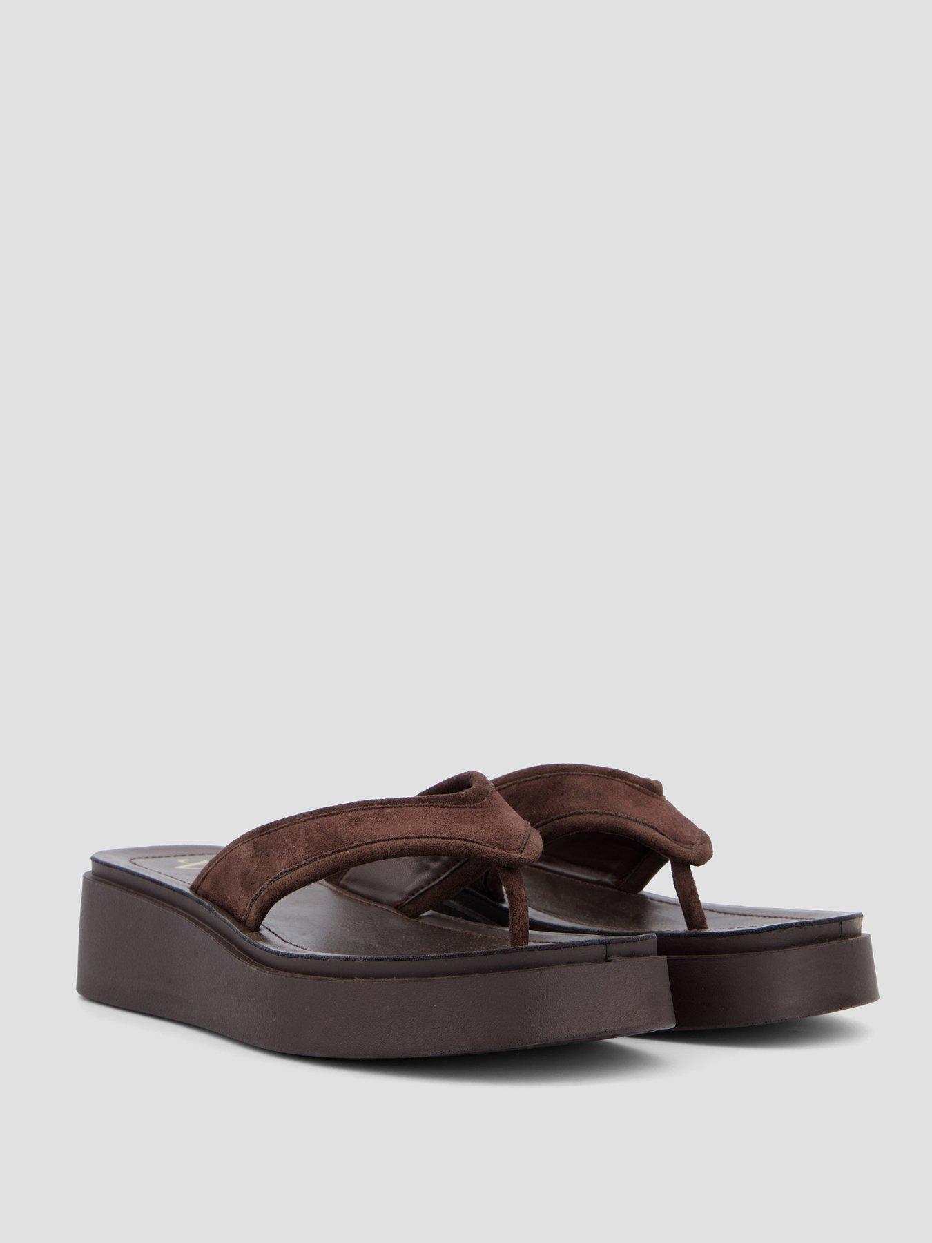 Image 6 of 7 of The Very Collection Wedge Toe Thong Sandal