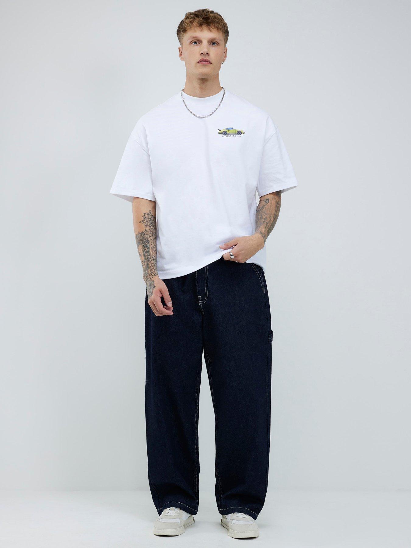 Image 3 of 4 of River Island Heritage Graphic T-Shirt - White
