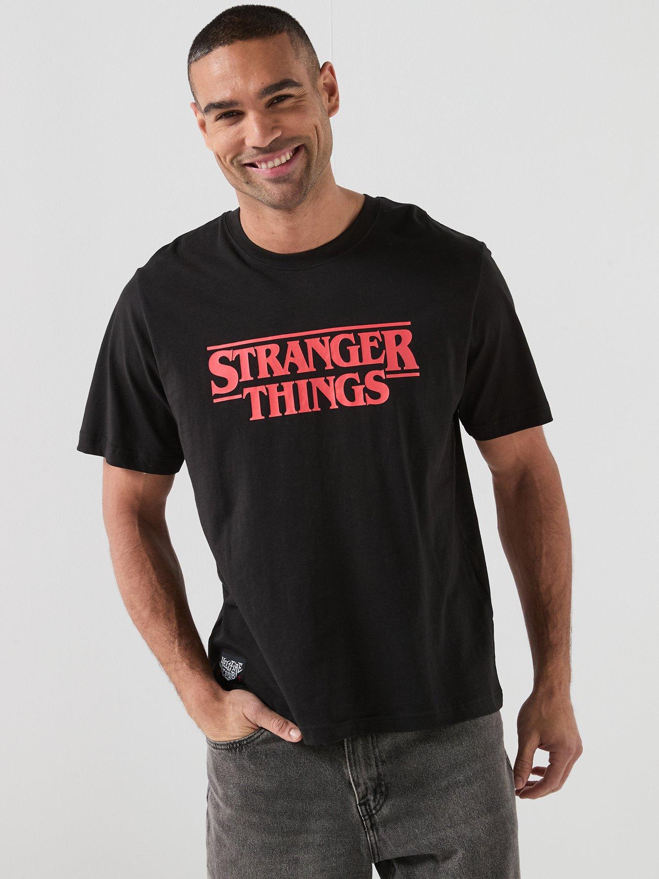 Jack & Jones Stranger Things Short Sleeve T-Shirt - Black