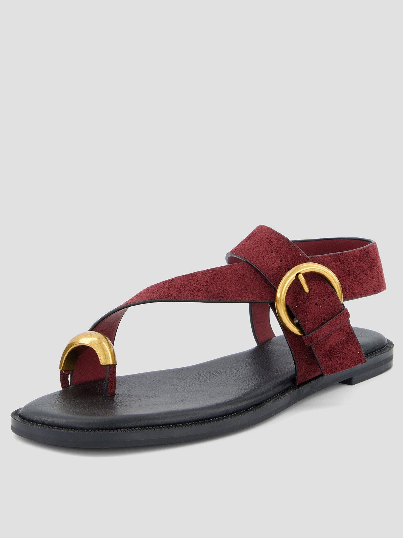 Image 2 of 7 of The Very Collection Flat Sandal With Toe Ring