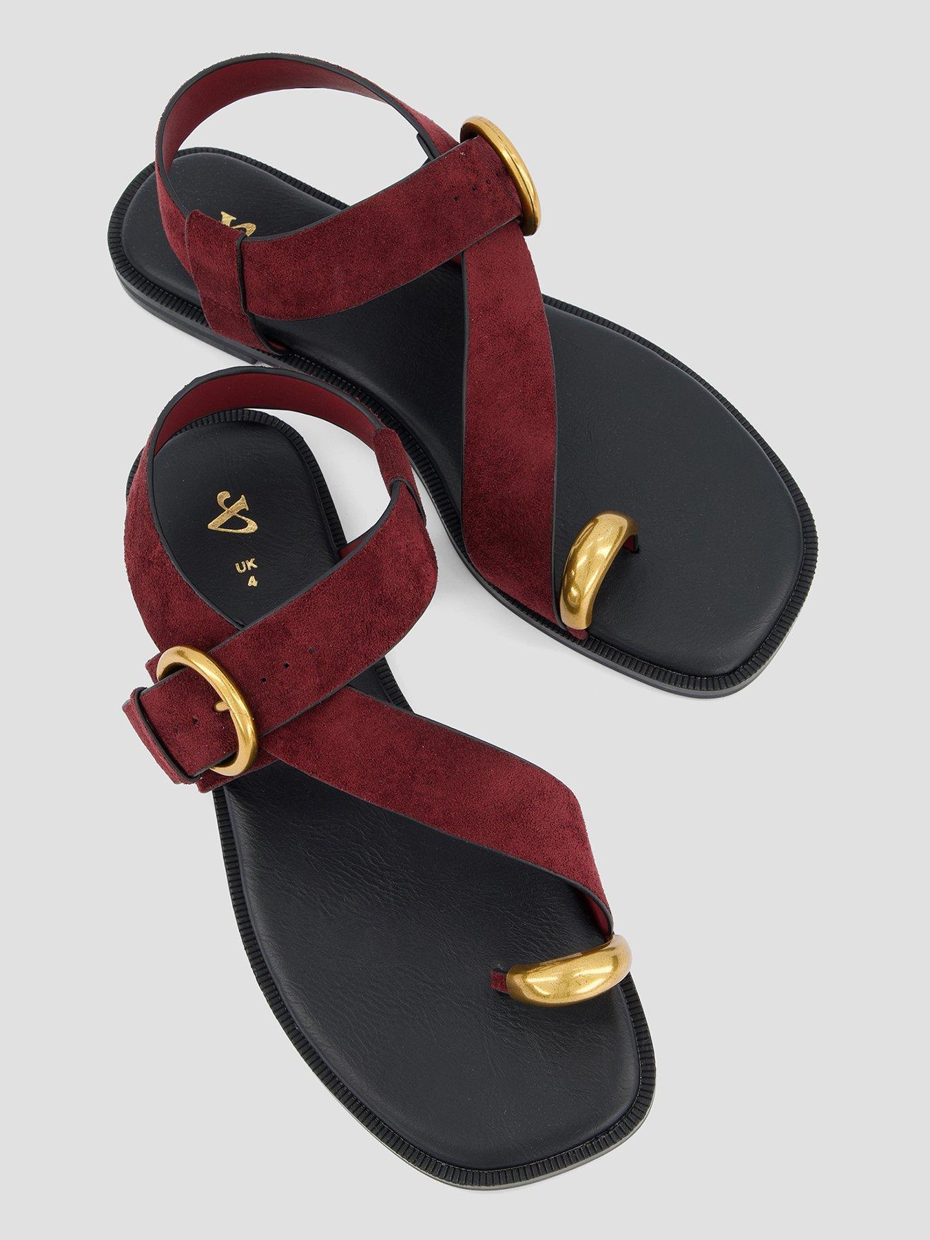 Image 3 of 7 of The Very Collection Flat Sandal With Toe Ring