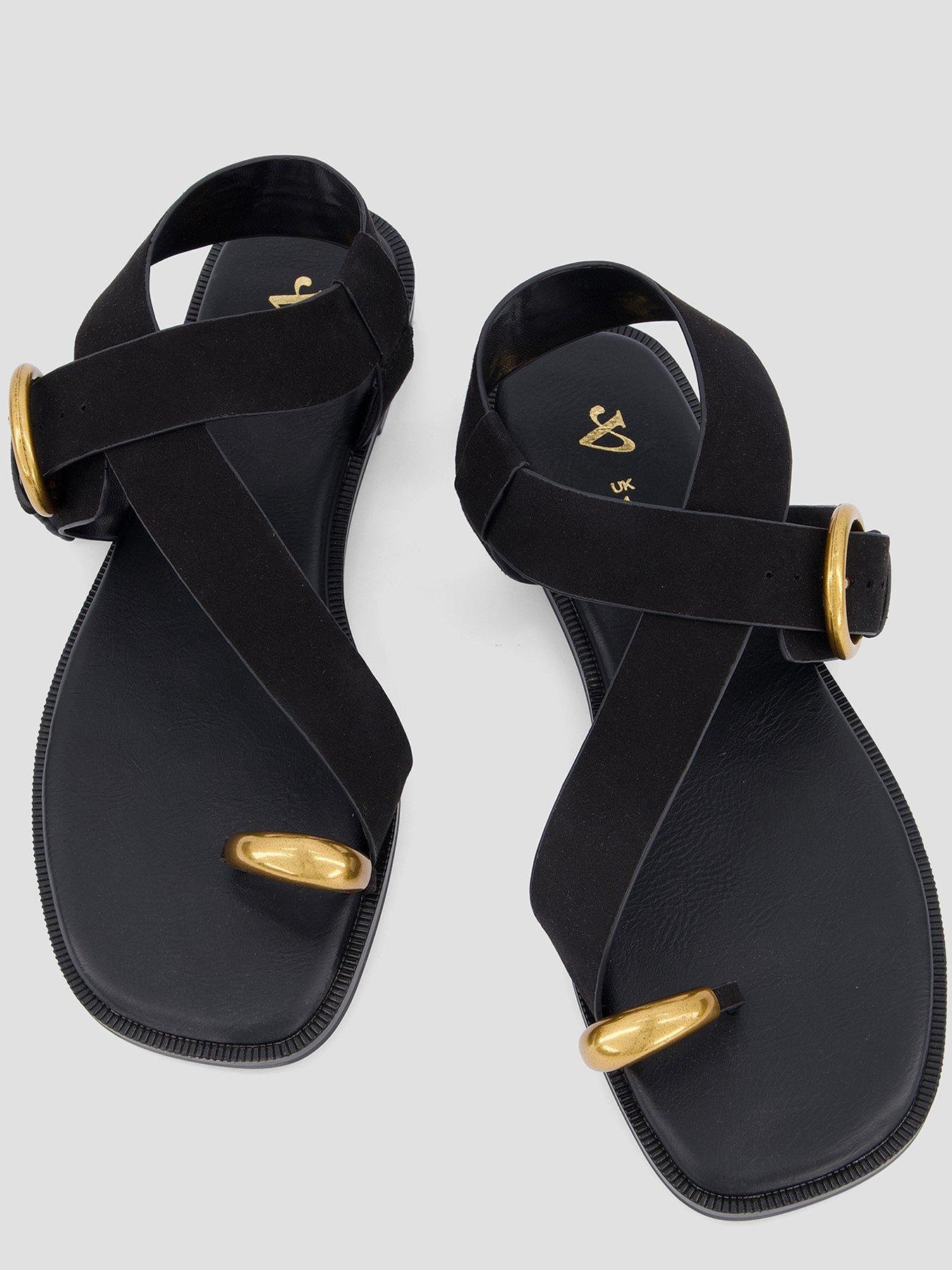 Image 3 of 7 of The Very Collection Flat Sandal With Toe Ring