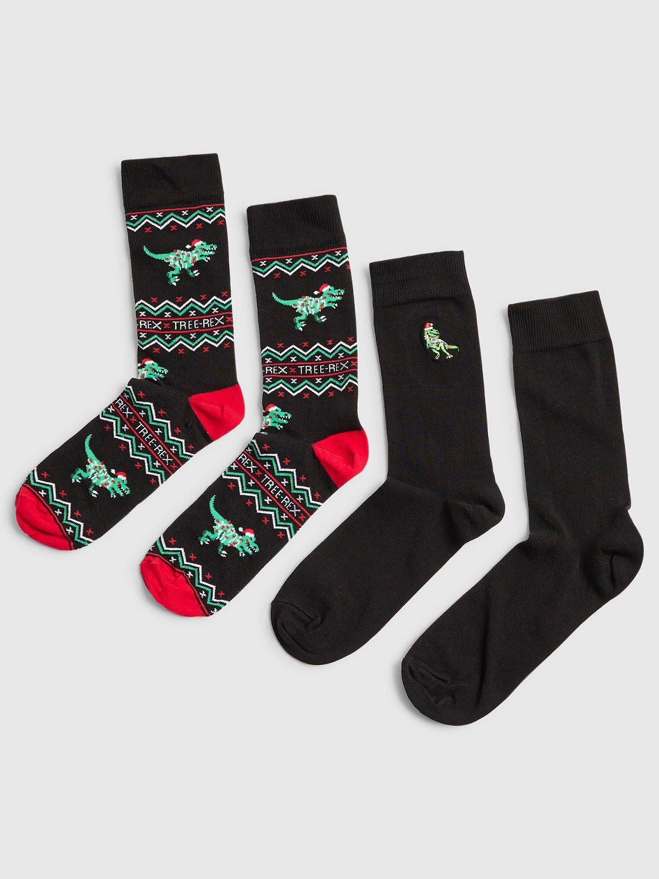 River Island River Island 2 Pack Christmas Treerex Crew Socks
