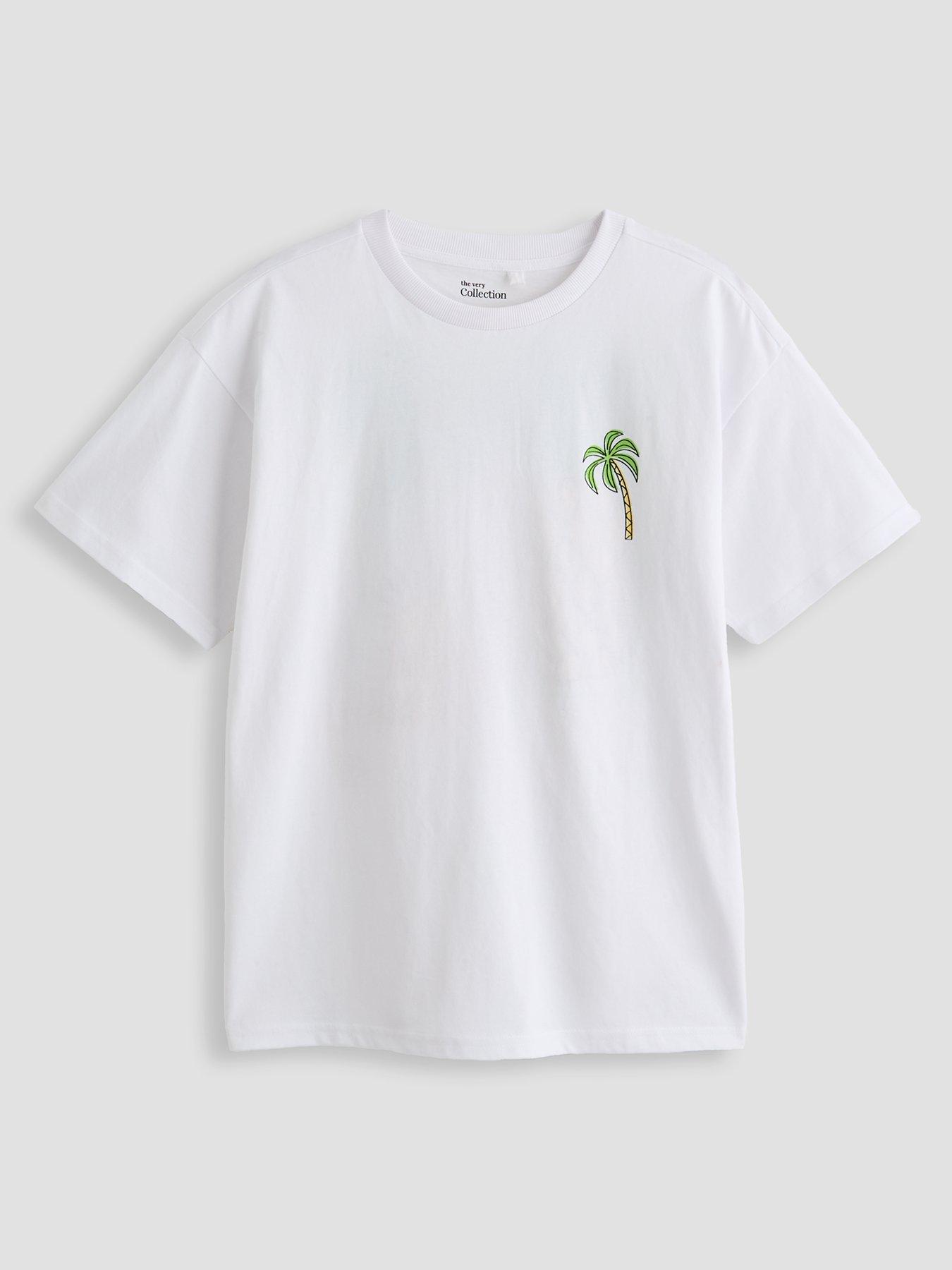 The Very Collection Boys Pineapple Graphic T-shirt - White