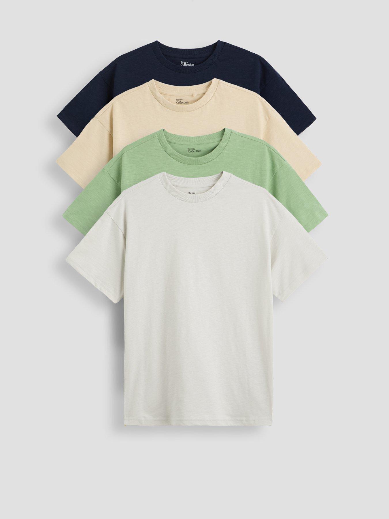 The Very Collection Boys 4 Pack Short Sleeve T-Shirts - Multi
