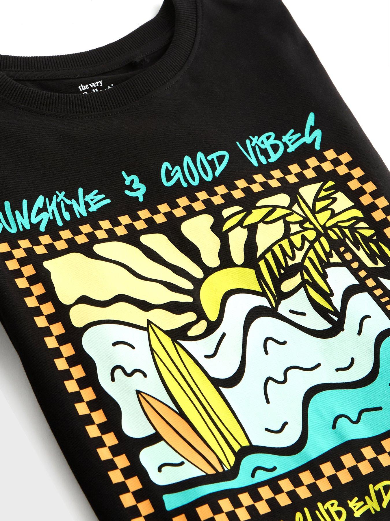 Image 2 of 3 of The Very Collection Boys Graphic Shortie Pyjama Set