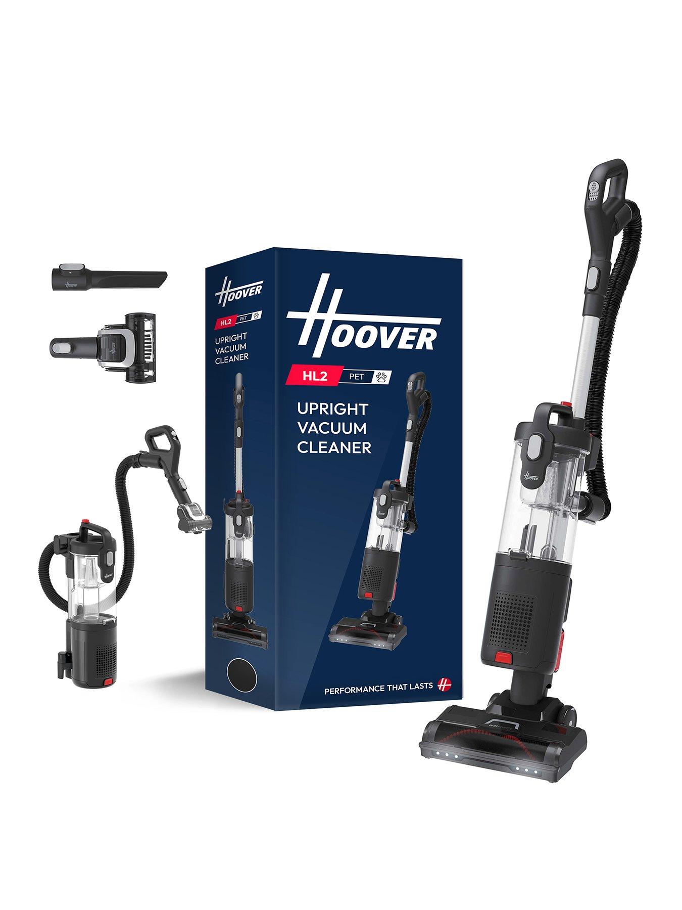 Hoover HL2 Pet Upright Vacuum Cleaner (HL210PTT), 850W motor Lift Away Corded Bagless, 2-year warranty, Anti Twist Hair Wrap, LED Light, Titanium