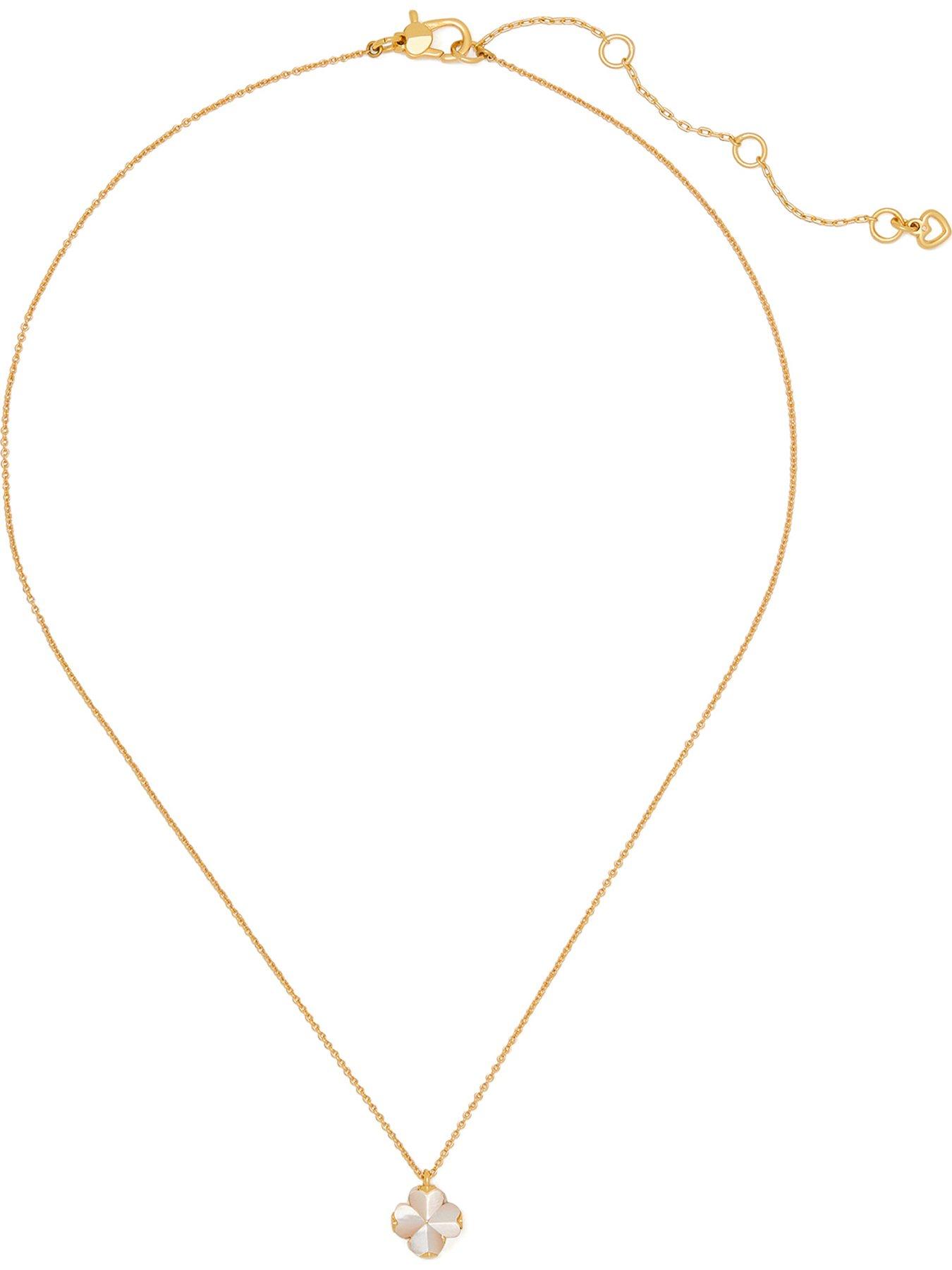 Kate Spade New York Flower Mini Pendant Necklace - Gold