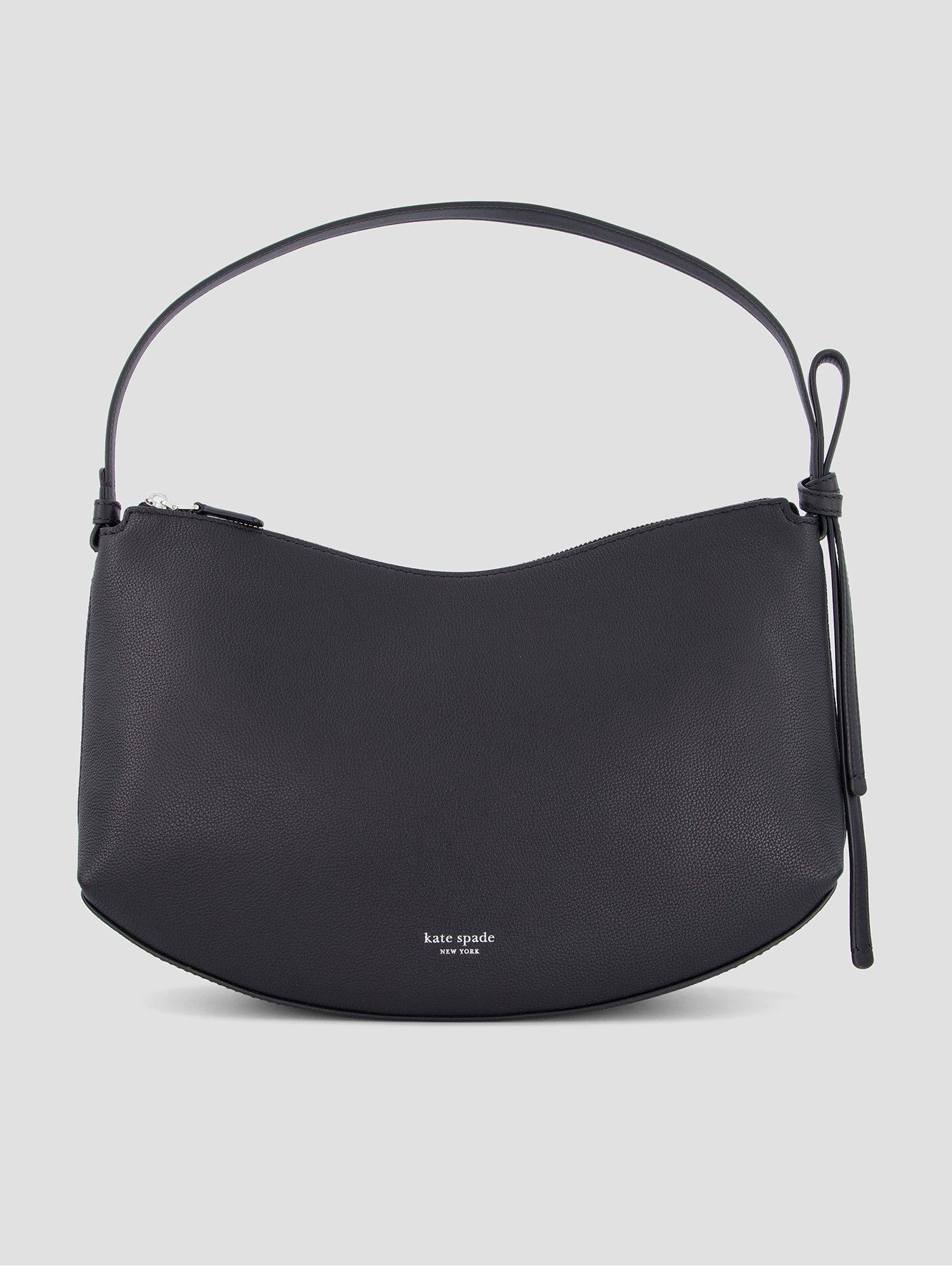 Kate Spade New York Loop Pebbled Leather Shoulder Bag - Black