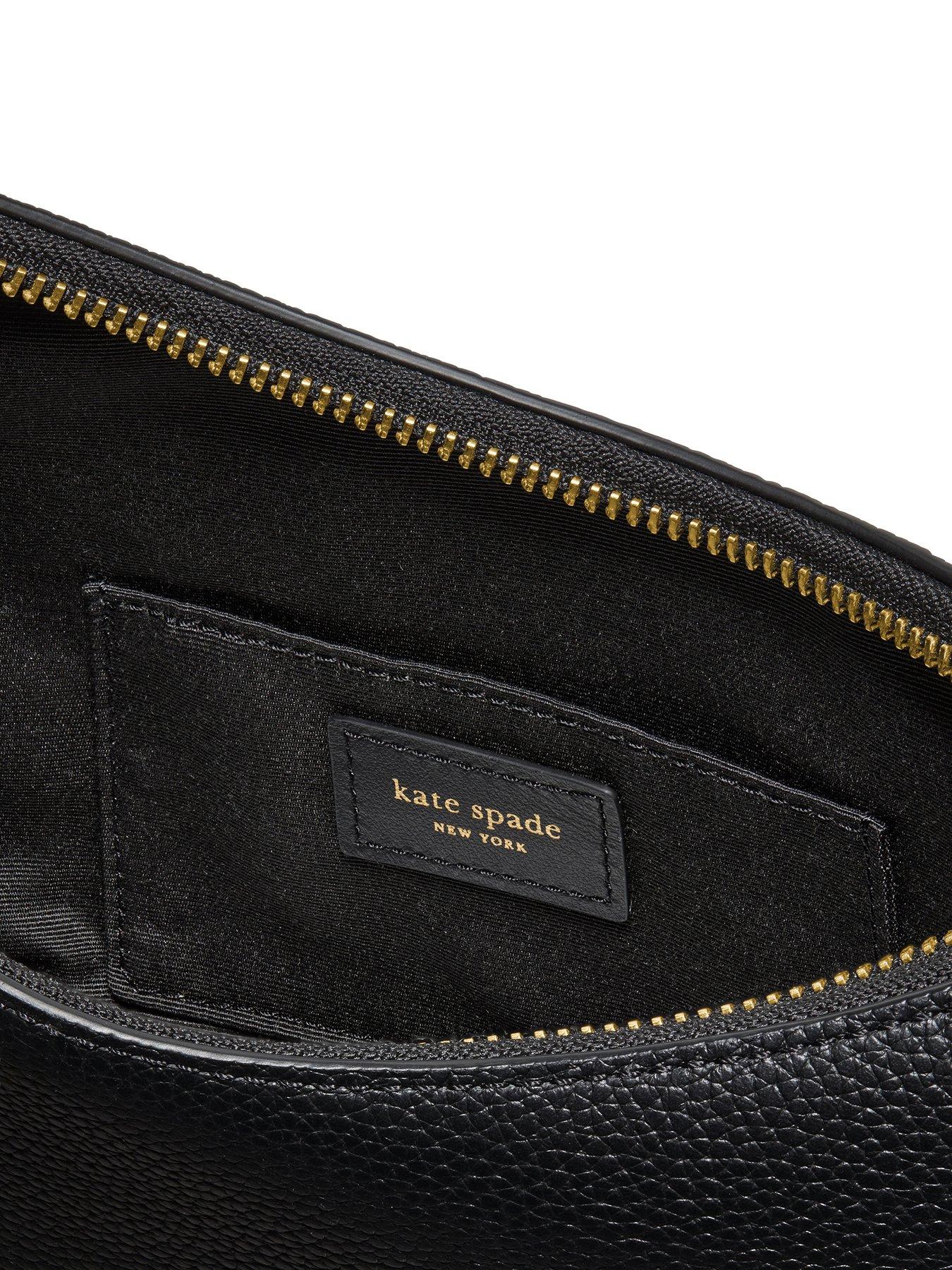 Image 5 of 5 of Kate Spade New York Duo Pebbled Leather Crossbody Bag - Black