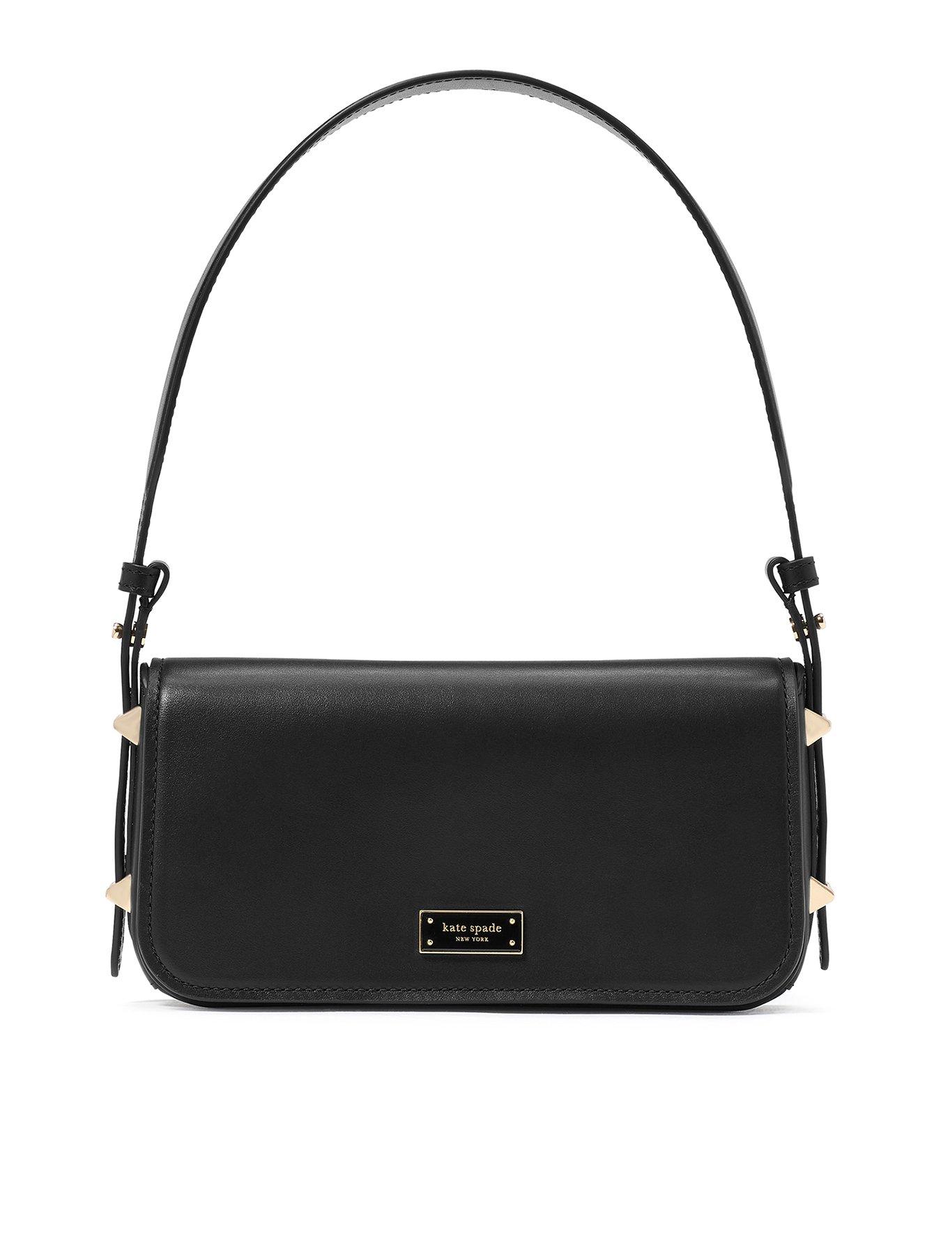 Kate Spade New York Liv Smooth Leather Shoulder Bag - Black