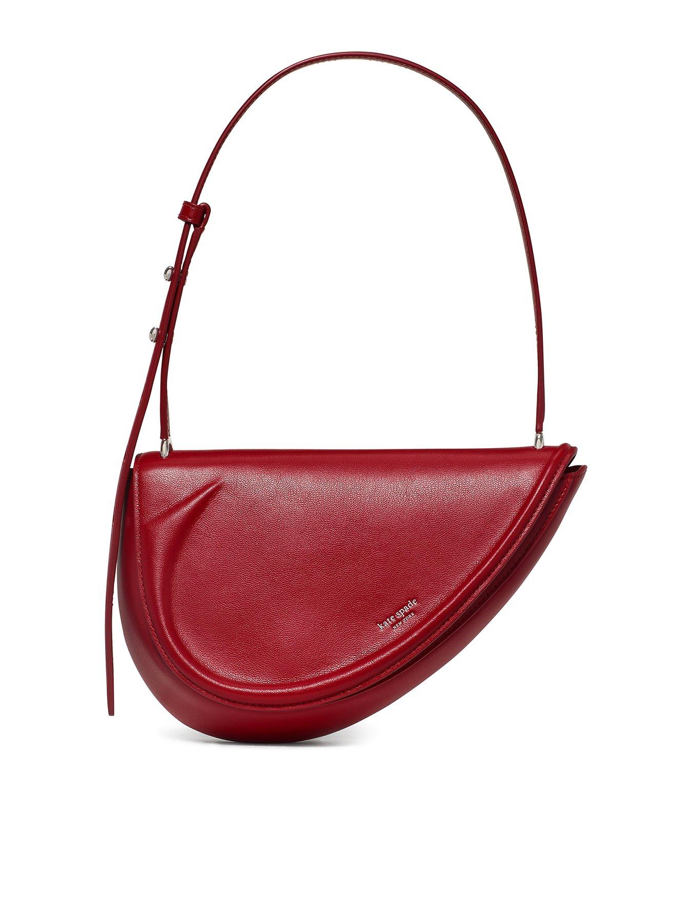 Kate Spade New York The Fine Grain Leather Shoulder Bag - Red