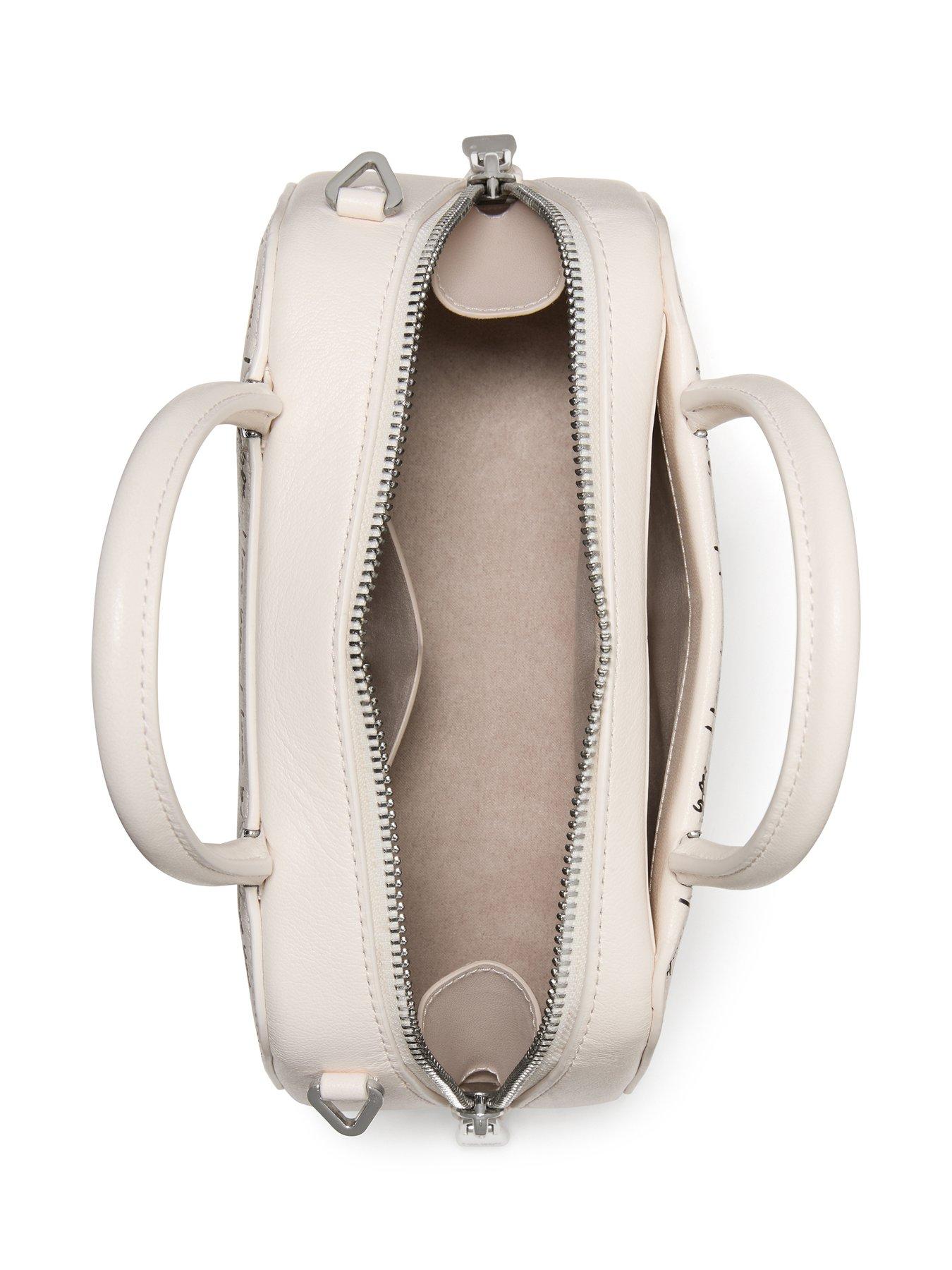 Image 4 of 4 of Kate Spade New York Grace I Love You Script Embossed Leather Mini Bag - Cream