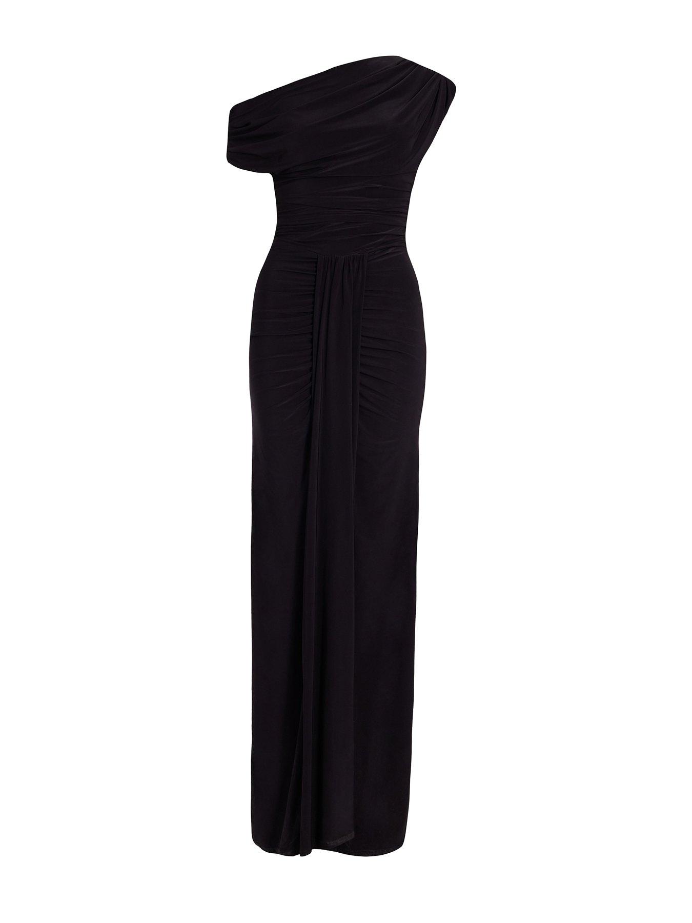 quiz off shoulder dress Quiz Burgundy Off Shoulder Ruched Maxi Dress - 6