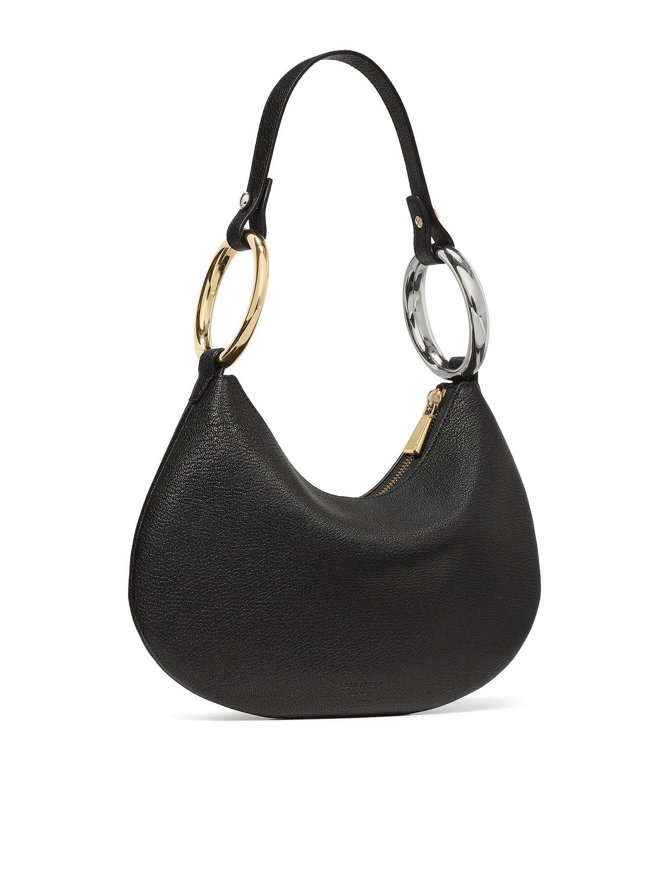 Kate Spade New York The Bangle Pebbled Leather Bag - Black