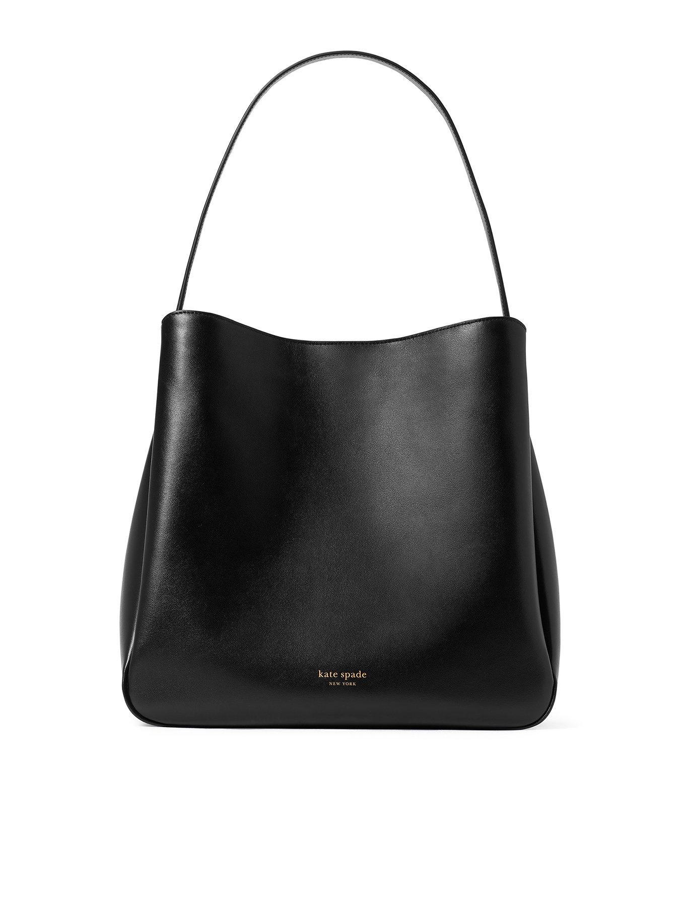 Kate Spade New York Grace Fine Grain Leather Large Hobo - Black