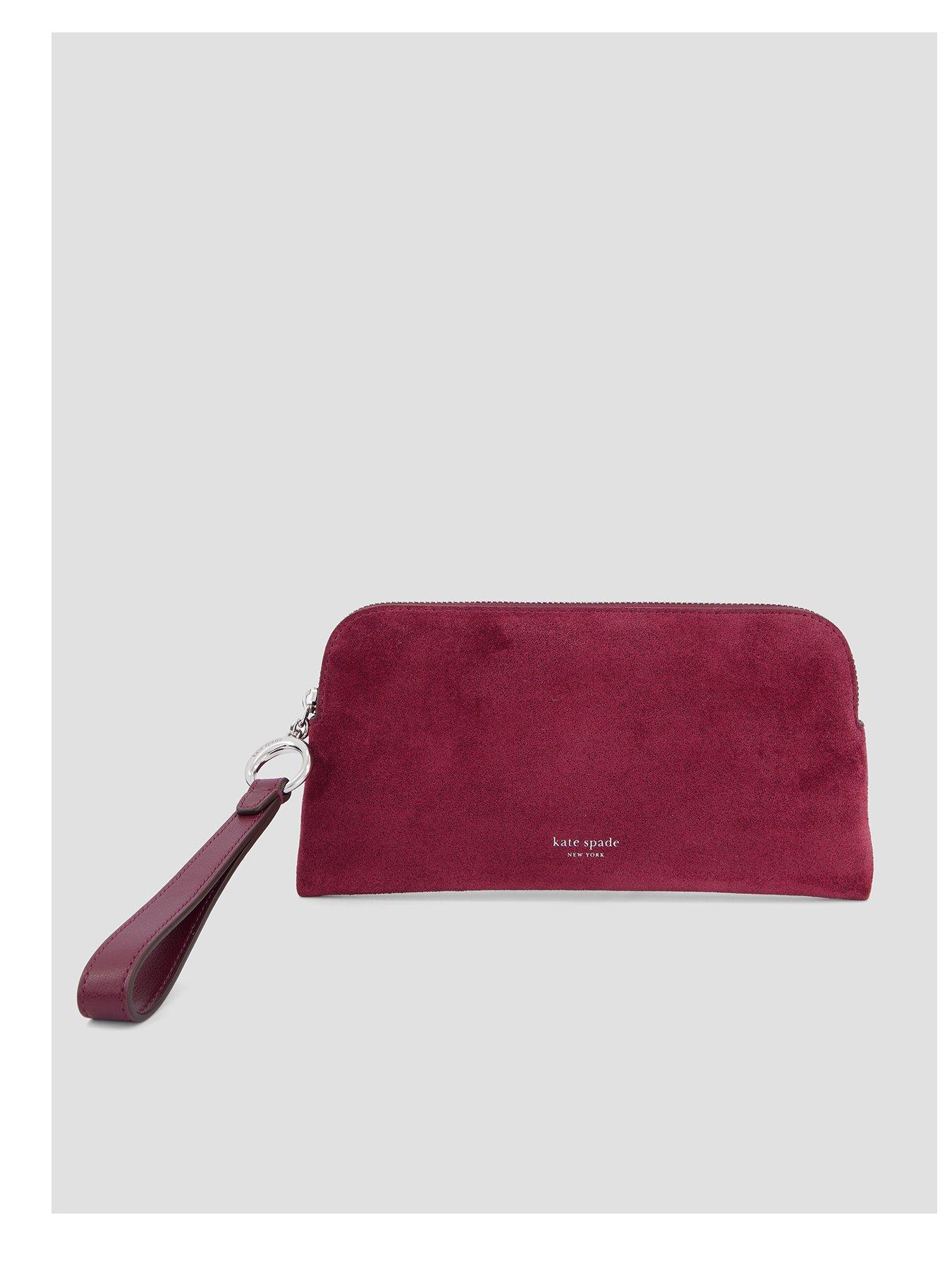 Kate Spade New York Halo Suede Medium Wristlet - Purple