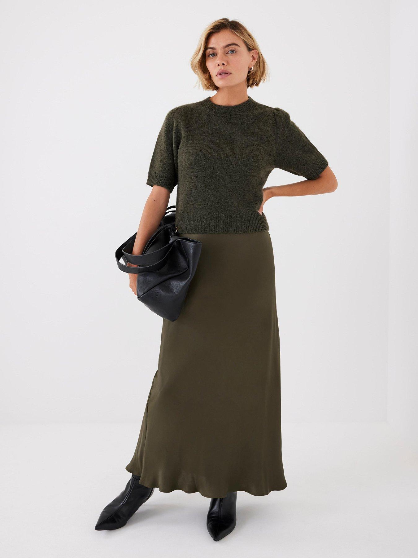 Mint Velvet Khaki Jumper & Slip Dress - Green | Very