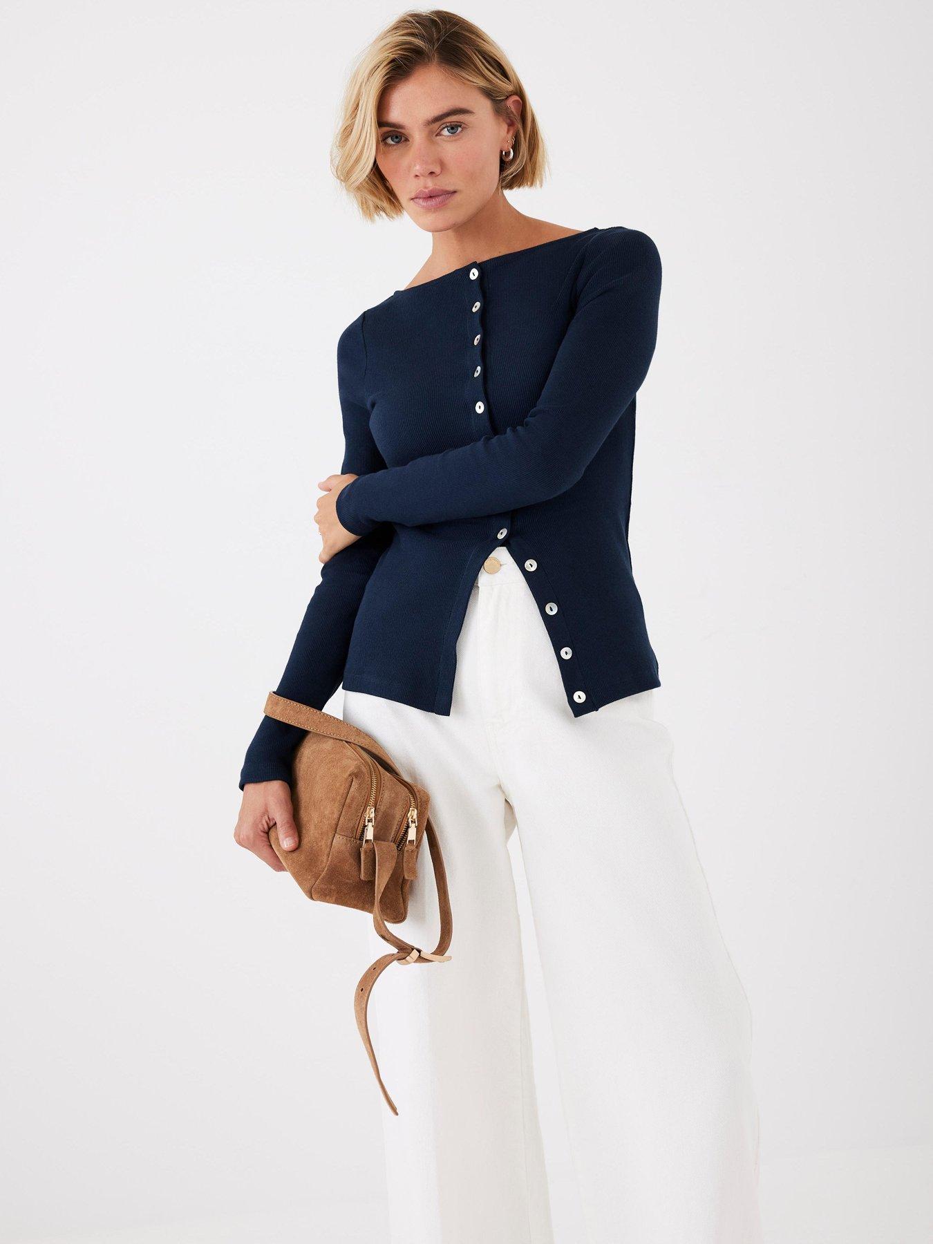 mint-velvet-navy-button-through-rib-top-blue