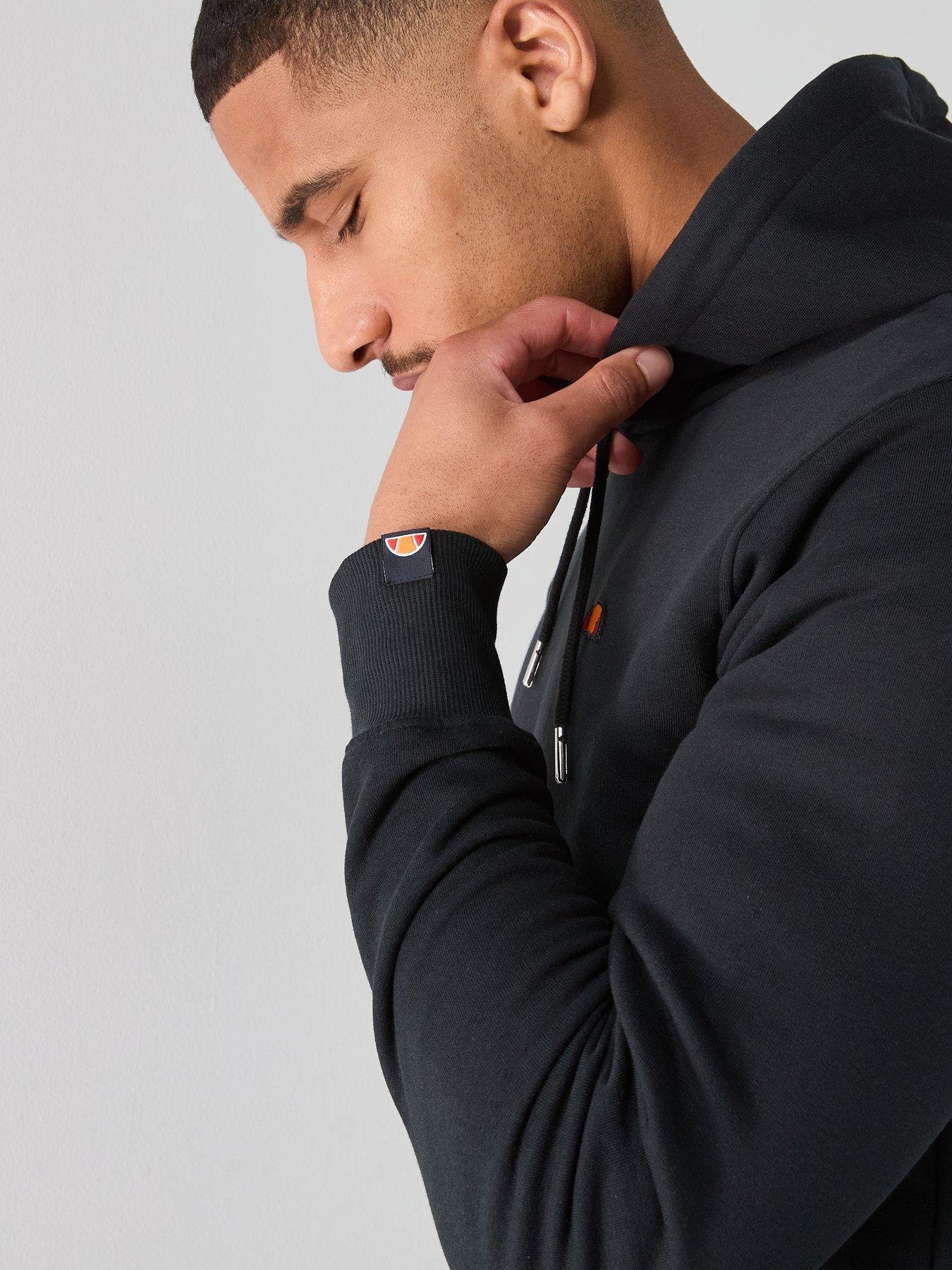 Image 4 of 6 of Ellesse Mens Brunate Hoodie - Black