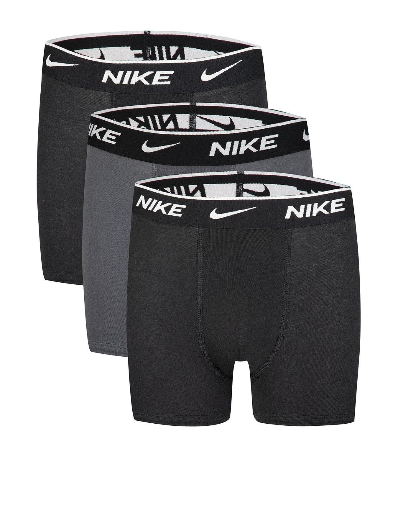 Image 1 of 6 of Nike Nhb Nhb E Day 3-Pack Cotton Stretch Boxers - Black