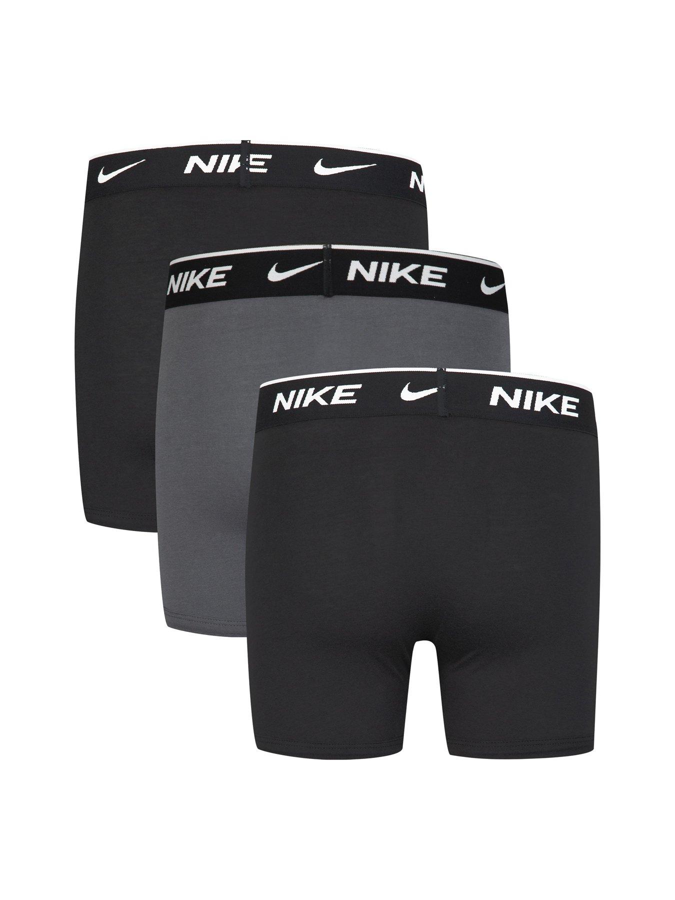 Image 2 of 6 of Nike Nhb Nhb E Day 3-Pack Cotton Stretch Boxers - Black