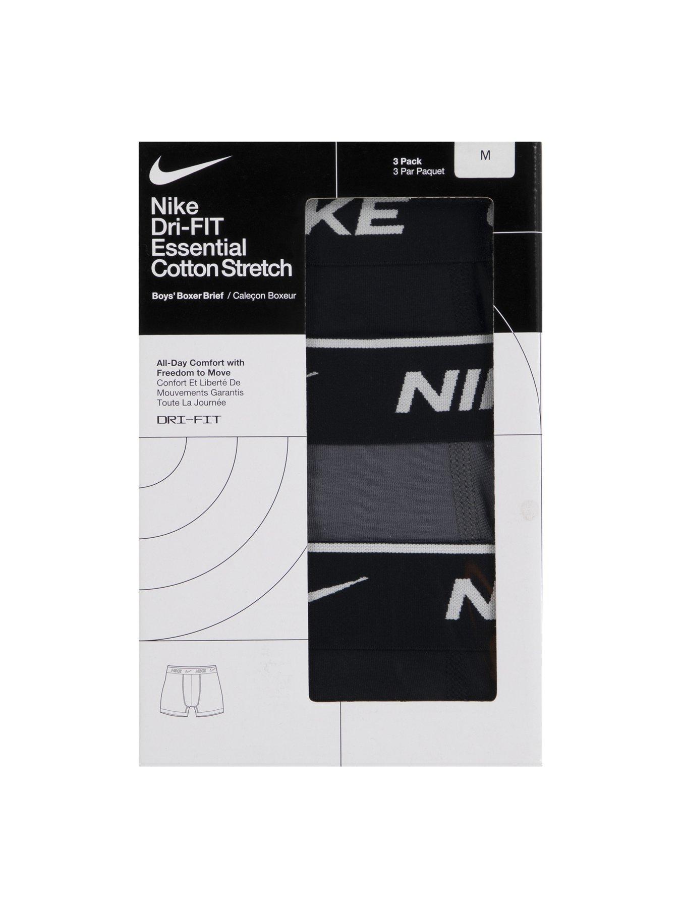 Image 6 of 6 of Nike Nhb Nhb E Day 3-Pack Cotton Stretch Boxers - Black