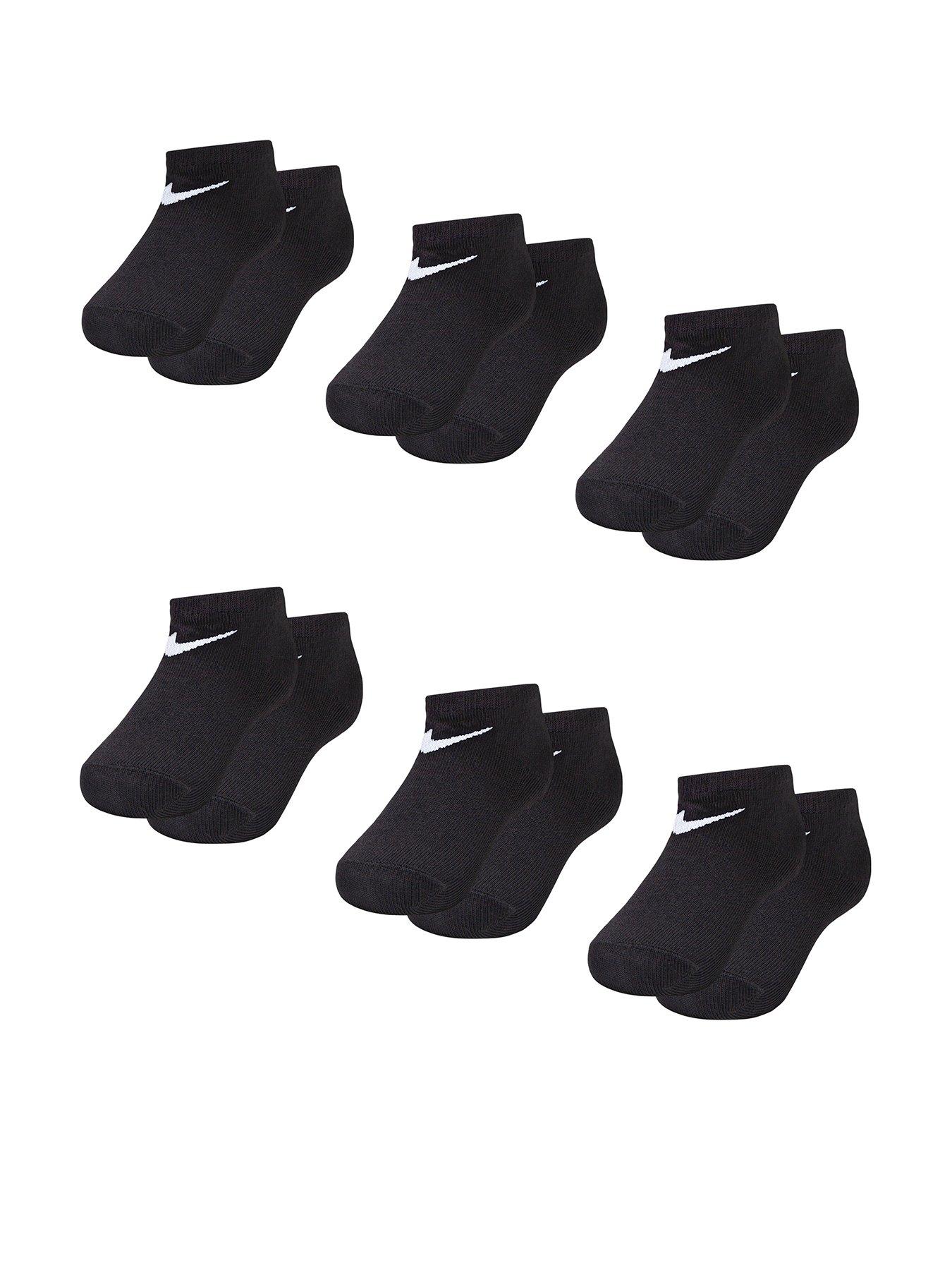 Nike 6 Pack No Show Trainer Shocks - Black