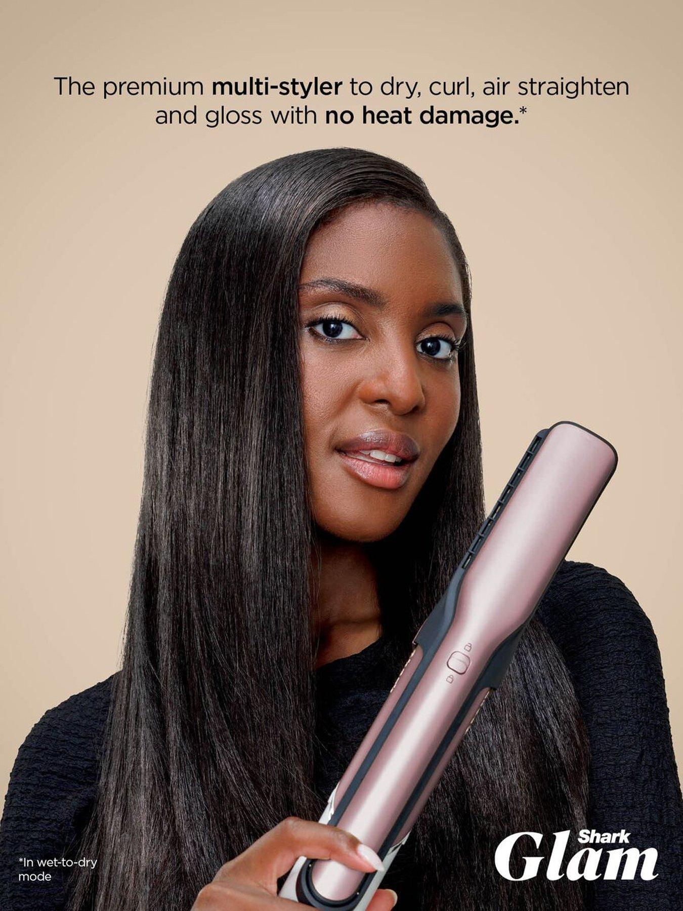 Image 2 of 7 of Shark Glam Sleek Straight Waves &amp; Curls Pink Exclusive