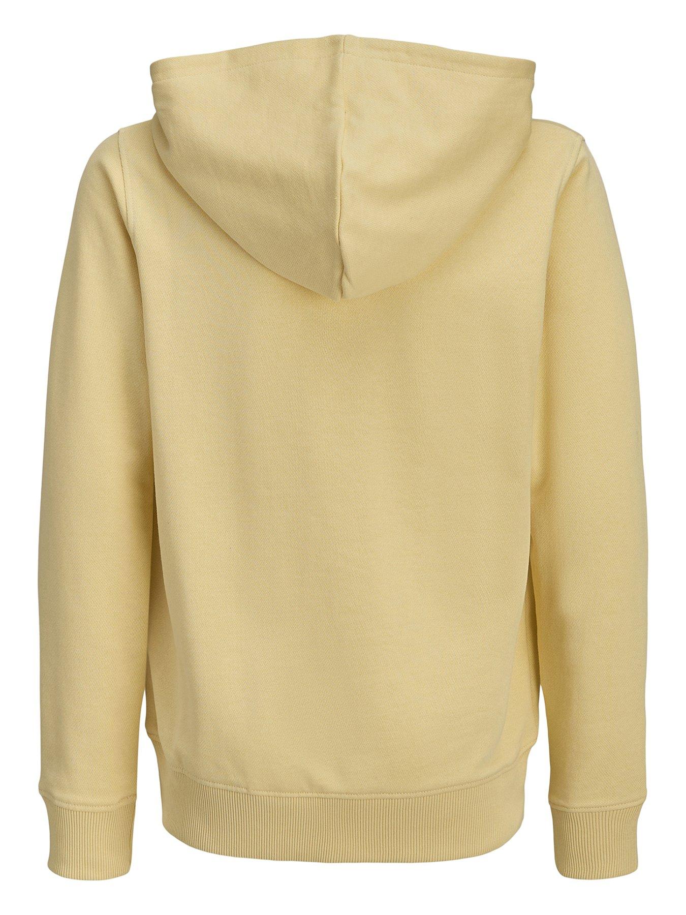 Image 2 of 4 of Jack & Jones Junior Boys College Logo Hoodie - Yellow