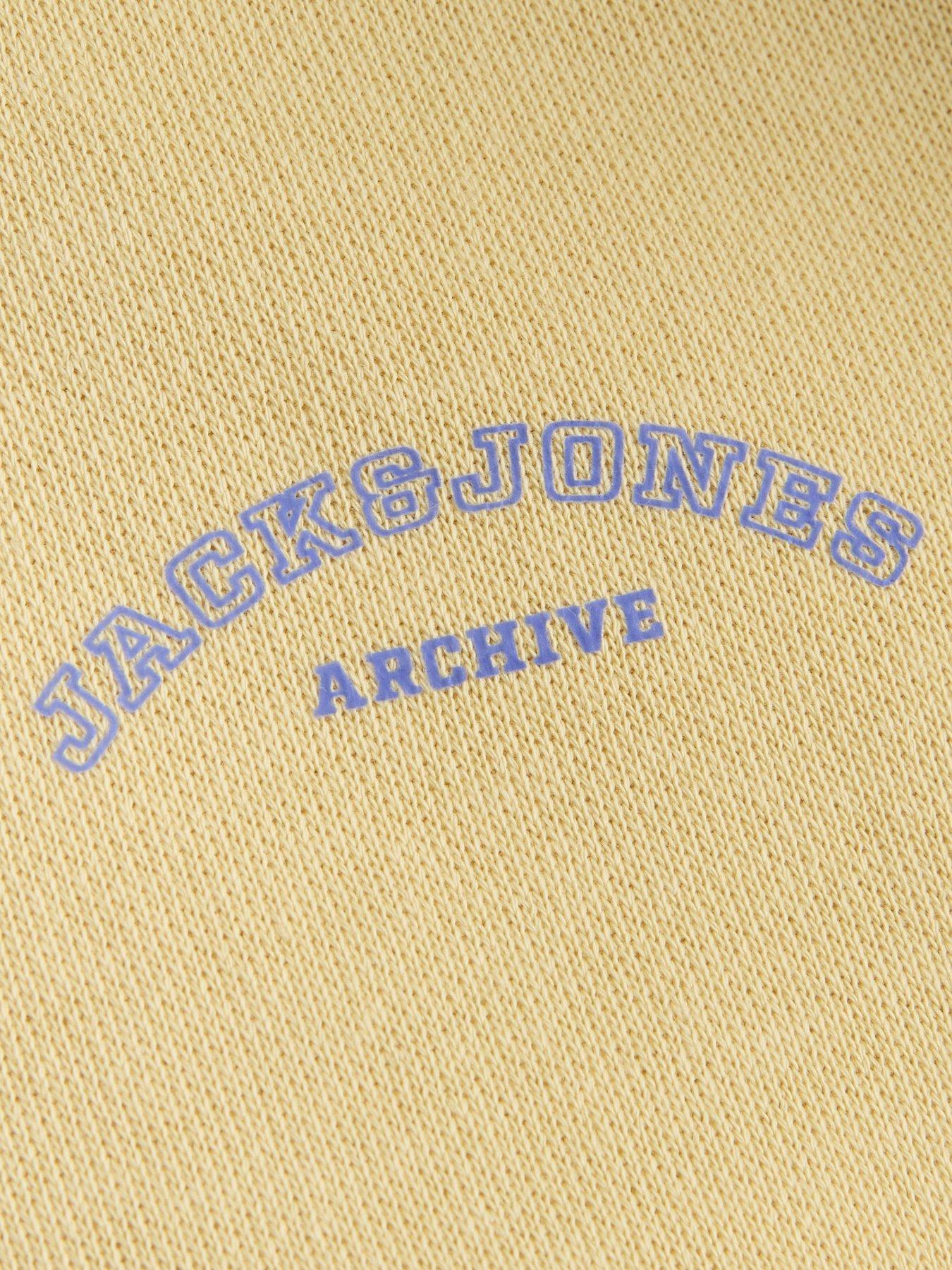 Image 3 of 4 of Jack & Jones Junior Boys College Logo Hoodie - Yellow