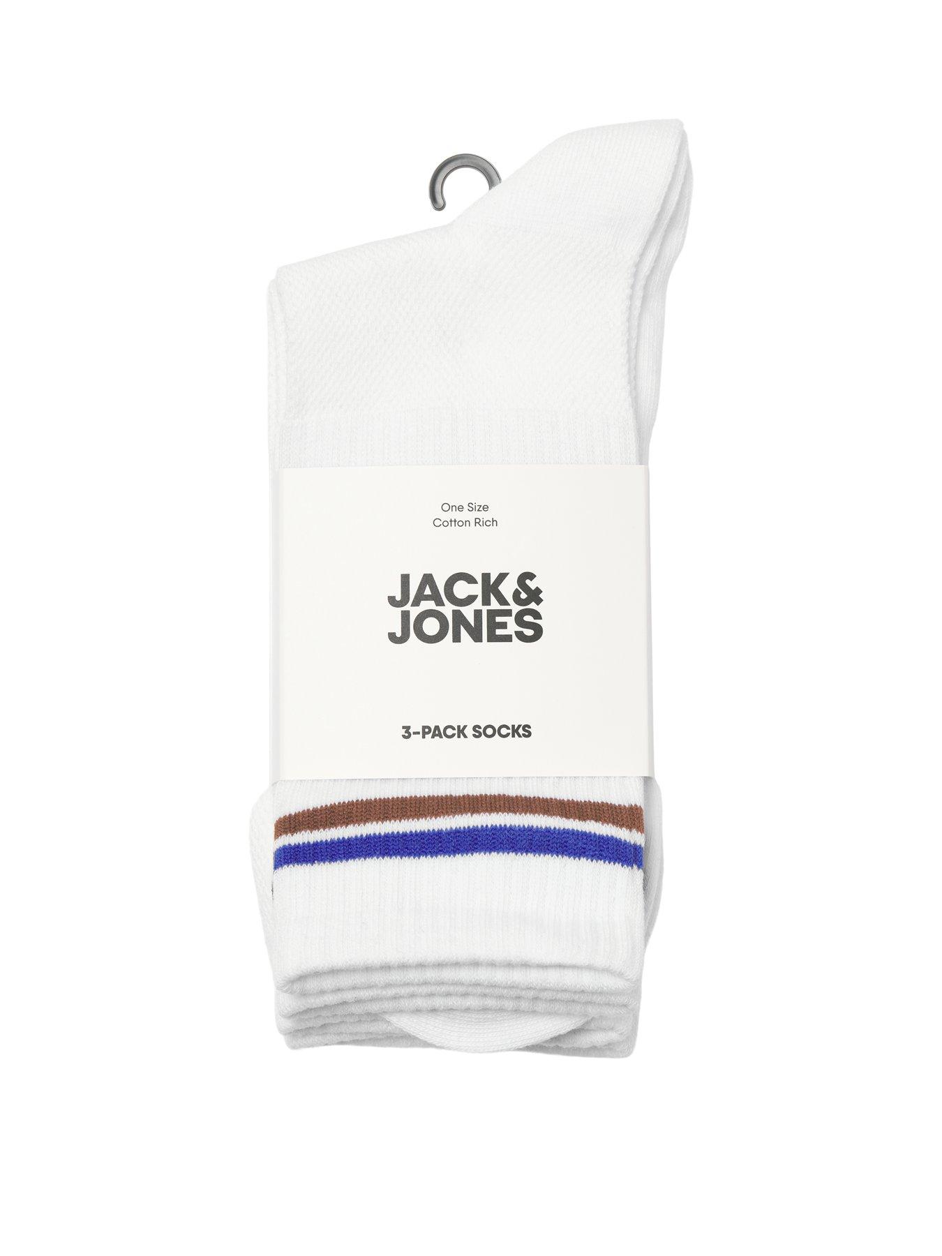 Image 2 of 2 of Jack & Jones Junior Boys 3 Pack Tennis Socks - White