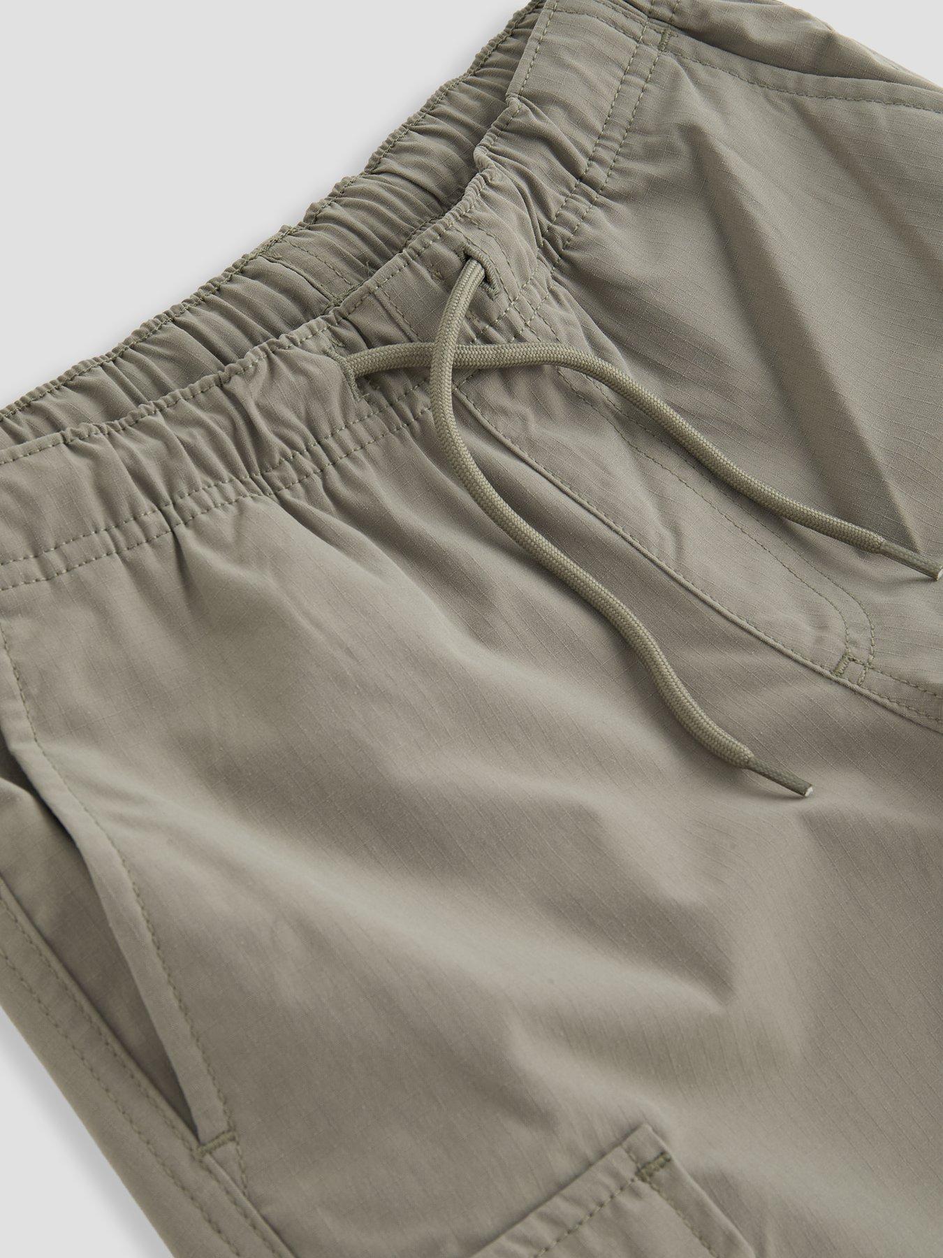 Image 3 of 4 of Jack & Jones Junior Boys Cole Ivan Cargo Jogger Shorts - Khaki